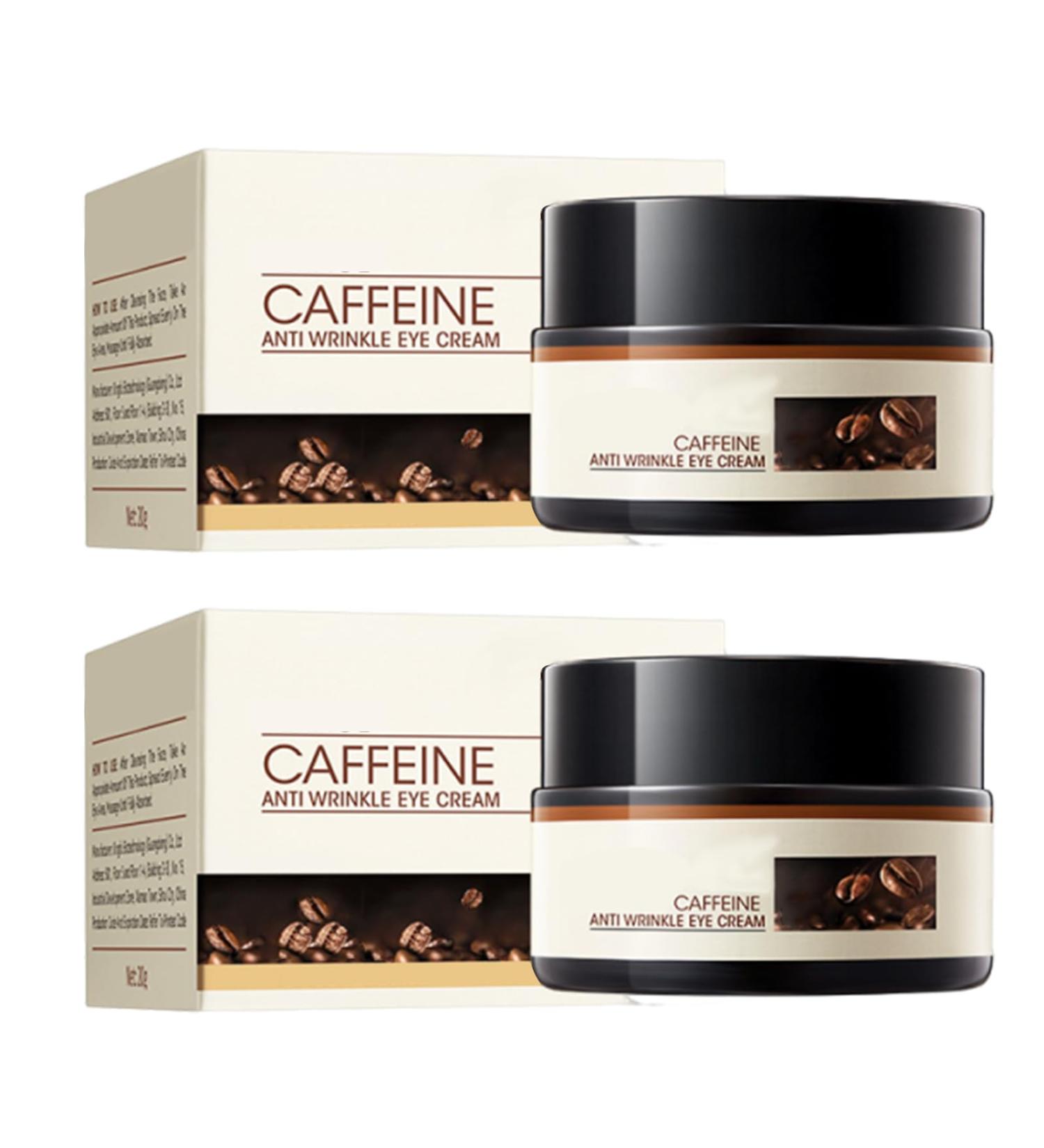 Retinol Caffeine Anti-Wrinkle Stay-Up Late Eye Cream Retinol Caffeine Anti-Wrinkle Cream Anti-Aging Eye Cream for Dark Circles & Puffiness (2PC) - Buy Online on GoSupps.com