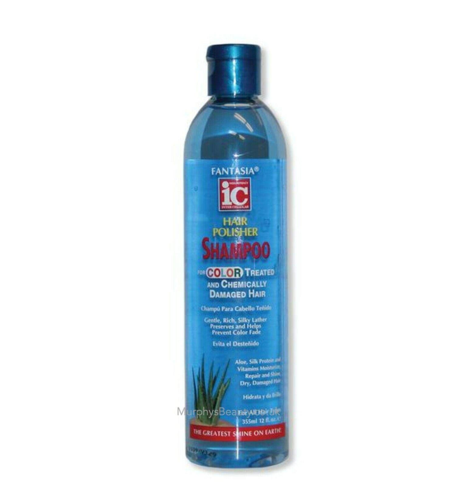 Fantasia 4x IC Polisher Shampoo for Color Treated & Chemically Damaged Hair 12.0 Ounce