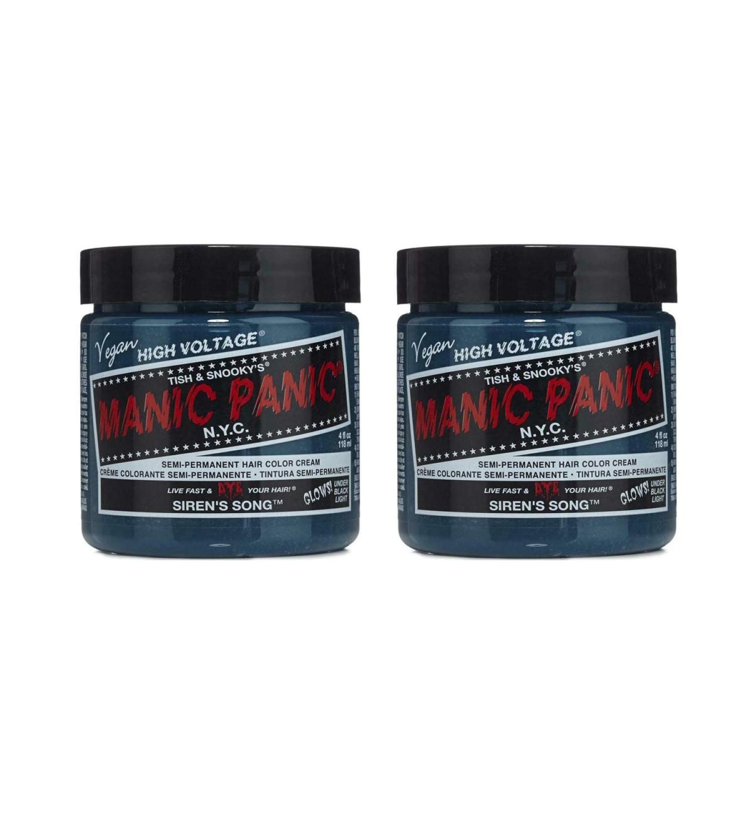 Manic Panic Siren's Song Classic Cr me - Vegan Cruelty-Free Green Semi-Permanent Hair Dye (2 x 118ml) | Shop Internationally - Buy Online on GoSupps.com
