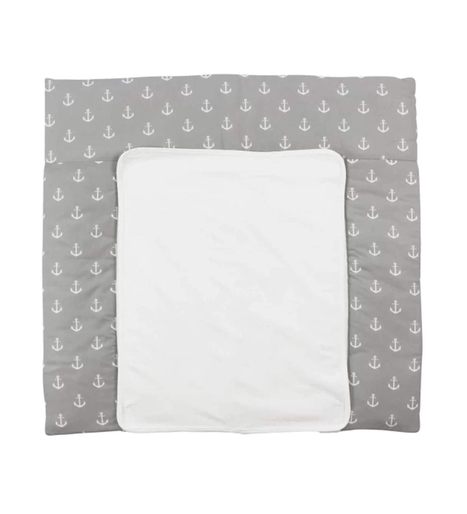 Puckdaddy Greta Anker Pattern Diaper Pad 77x75cm | 100% Cotton | Oeko-Tex Checked | Soft & Safe Baby Essential | Optimal Comfort & Style - Buy Online on GoSupps.com