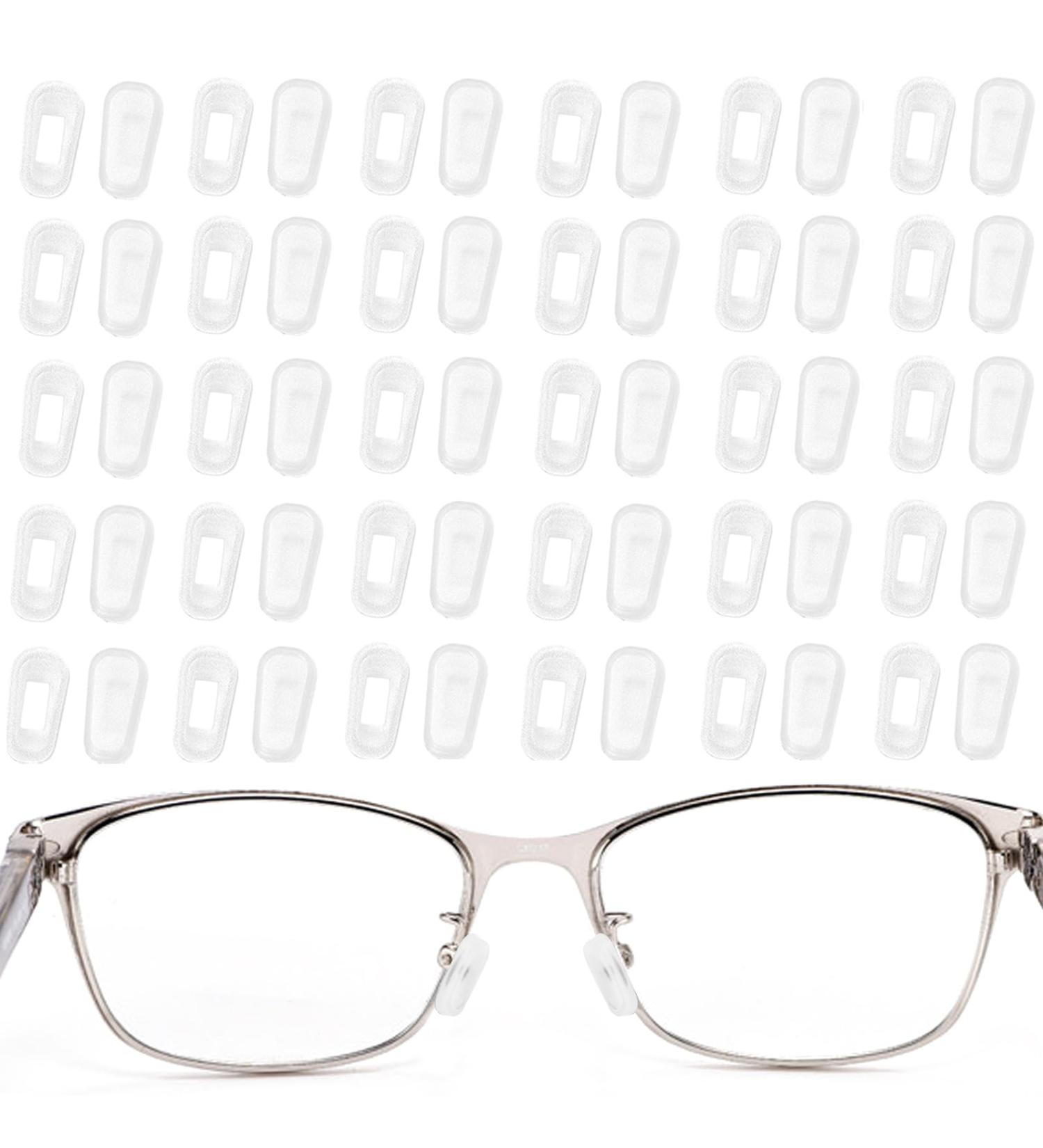30 Pairs Glasses Nose Pads Replacement Anti-Slip Soft Silicone Eyeglass Nosepads Slip-On Anti Indentation Protective Covers for Glasses Sunglasses (Transparent) - Buy Online on GoSupps.com