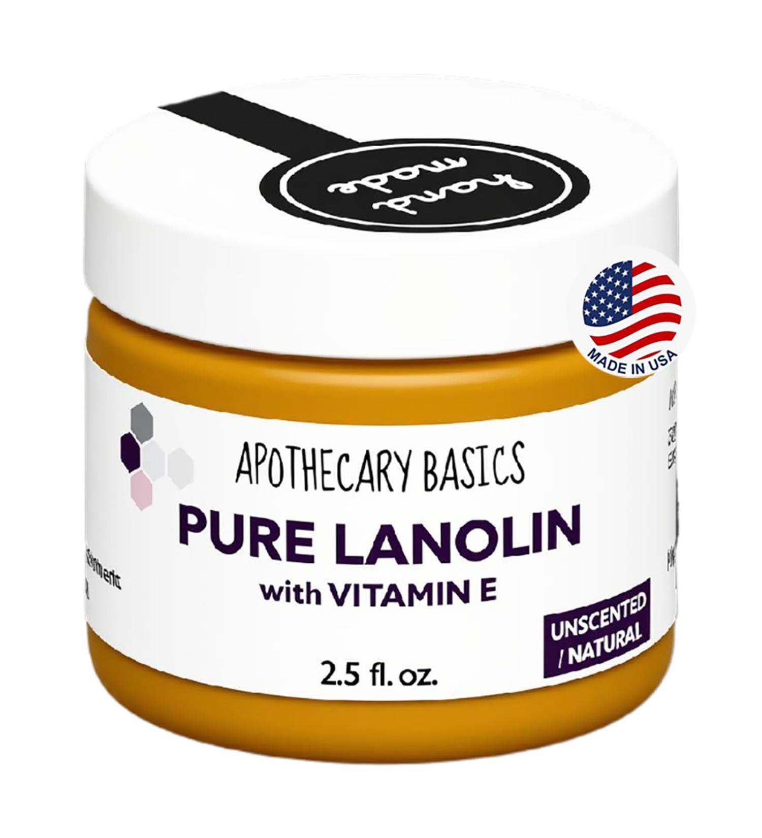Lanolin & Vitamin E Balm - 100% Pure Handmade for Dry & Itchy Skin Cracked Lips Breastfeeding & Baby Care. Multi-Purpose Petroleum-Free for Hands Face & Paw Care - Buy Online on GoSupps.com
