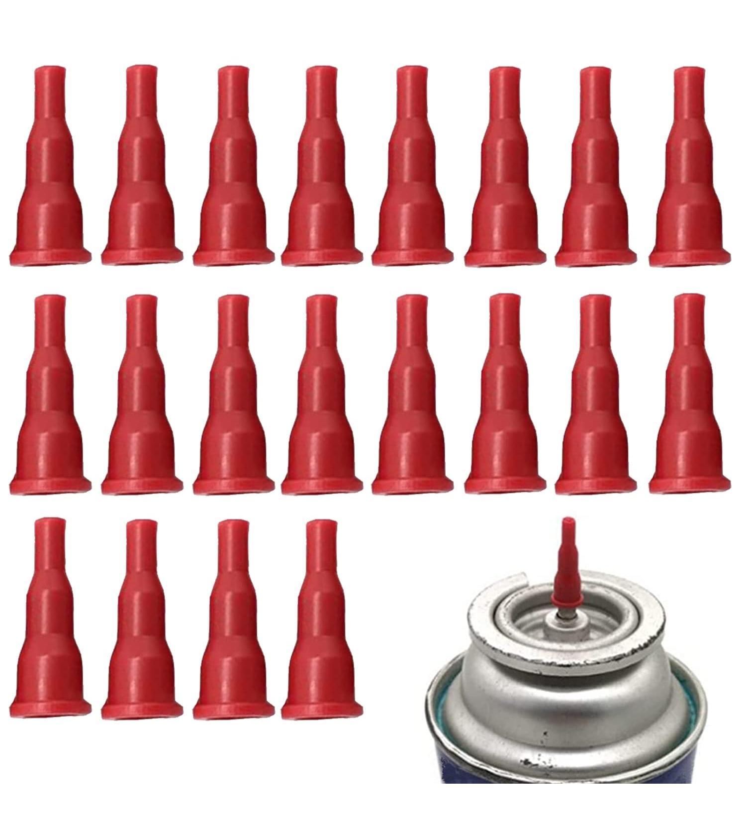 20 Pcs Butane Tank Adapter Butane Nozzle Gas Refill Adapter Cassette Adapters Valve Type Torch Nozzle Connector Converter for All Nozzle's Butane Tank Butane Torch Butane Lighter Red - Buy Online on GoSupps.com