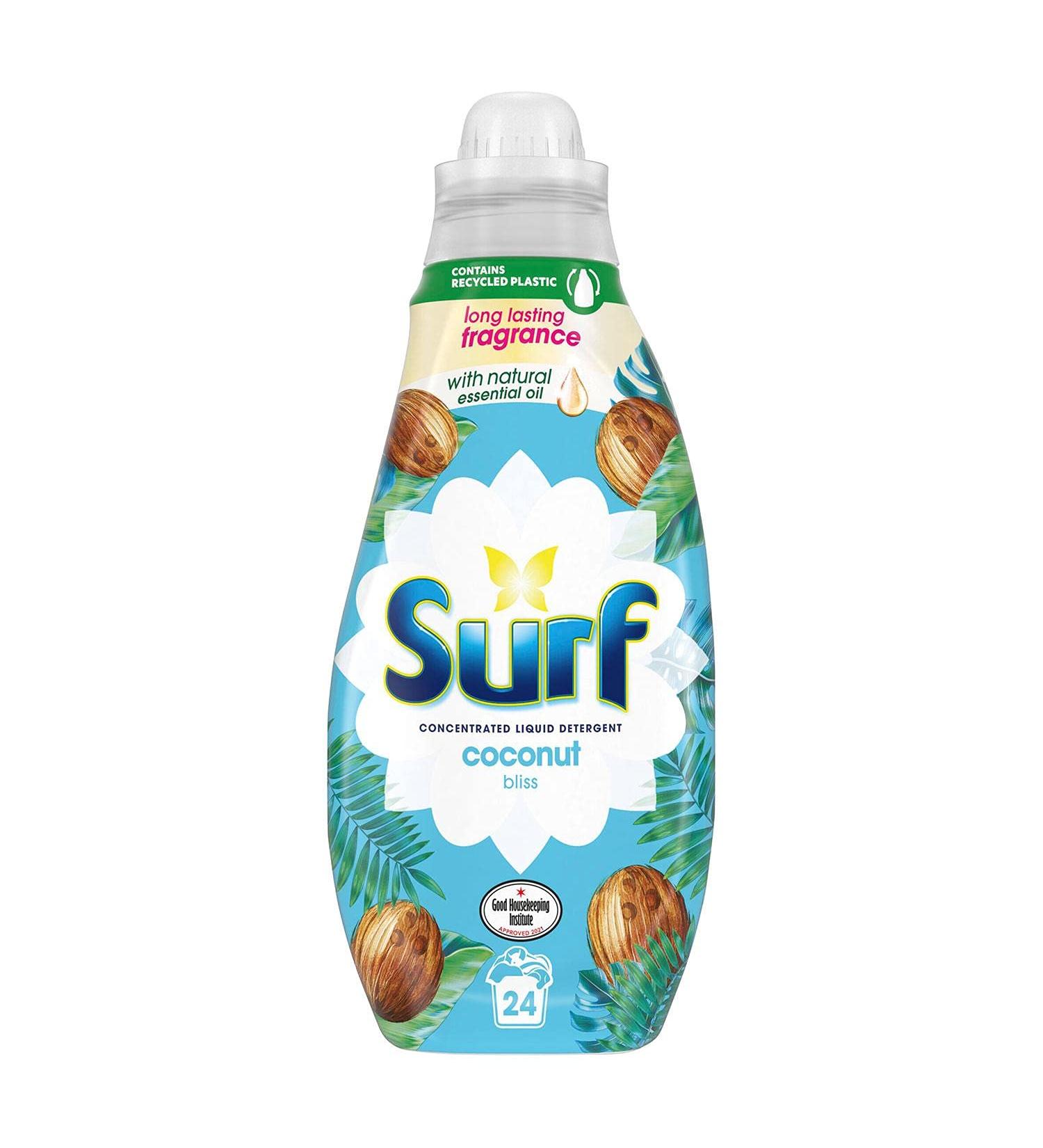Surf Coconut Bliss Liquid Detergent 648ml - 24 Washes | 24 Count Pack - Concentrated Formula - Buy Online on GoSupps.com