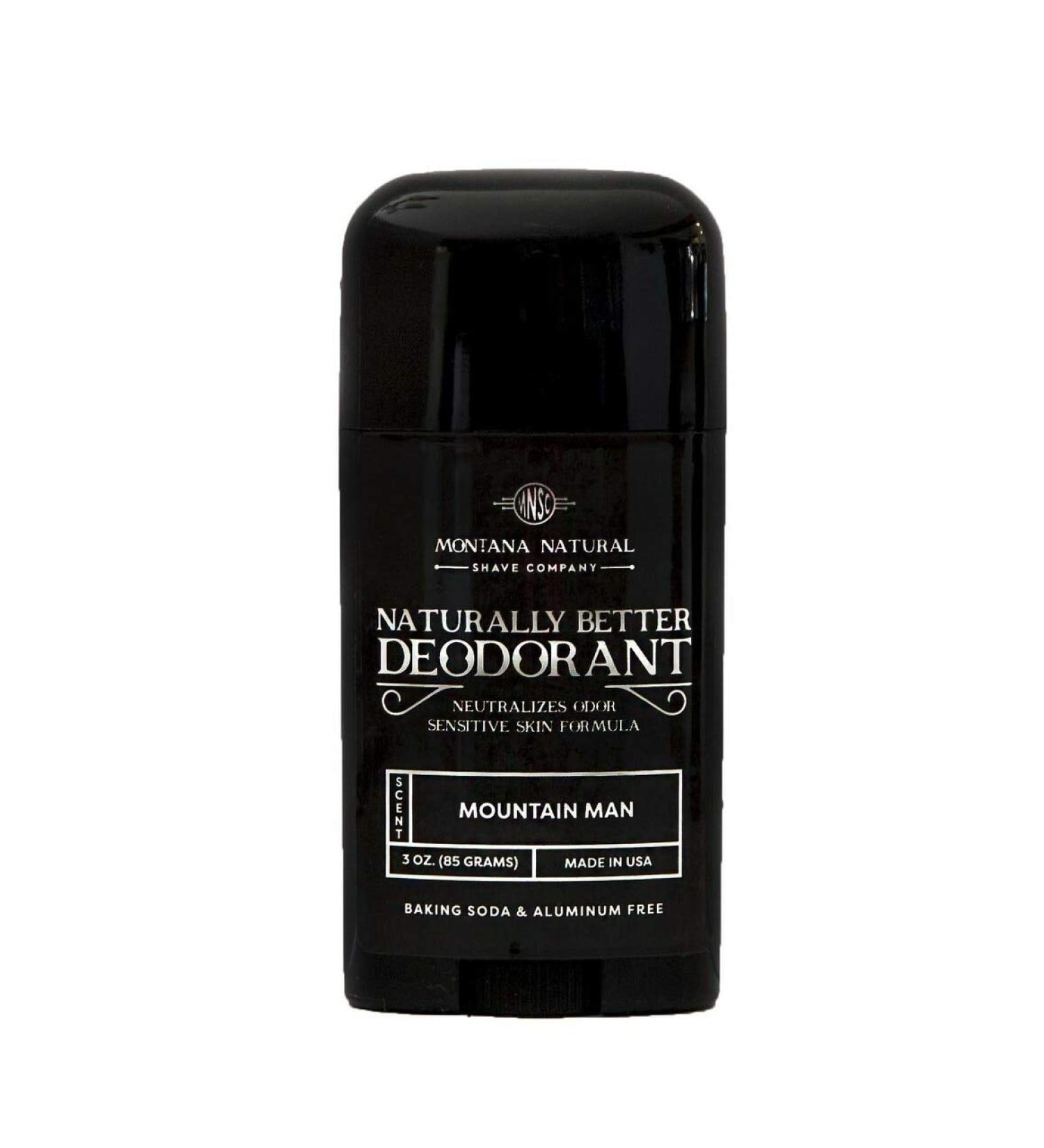 MNSC Mountain Man Deodorant - All-Natural Magnesium & Activated Charcoal Formula for Sensitive Skin - Aluminum-Free & Baking Soda-Free - Made in USA - Buy Online on GoSupps.com
