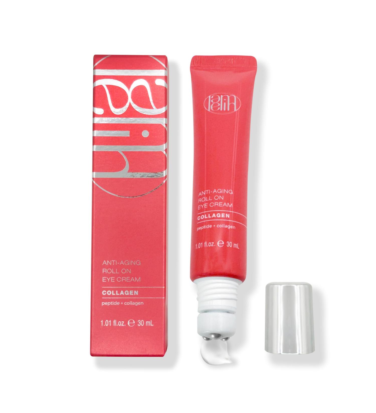 Eye Cream Roller with Collagen & Peptides | Anti-Aging Rapid Wrinkle Repair & Dark Circle Treatment - Hydrating Formula Made in Korea (1.01 Fl Oz - Buy Online on GoSupps.com