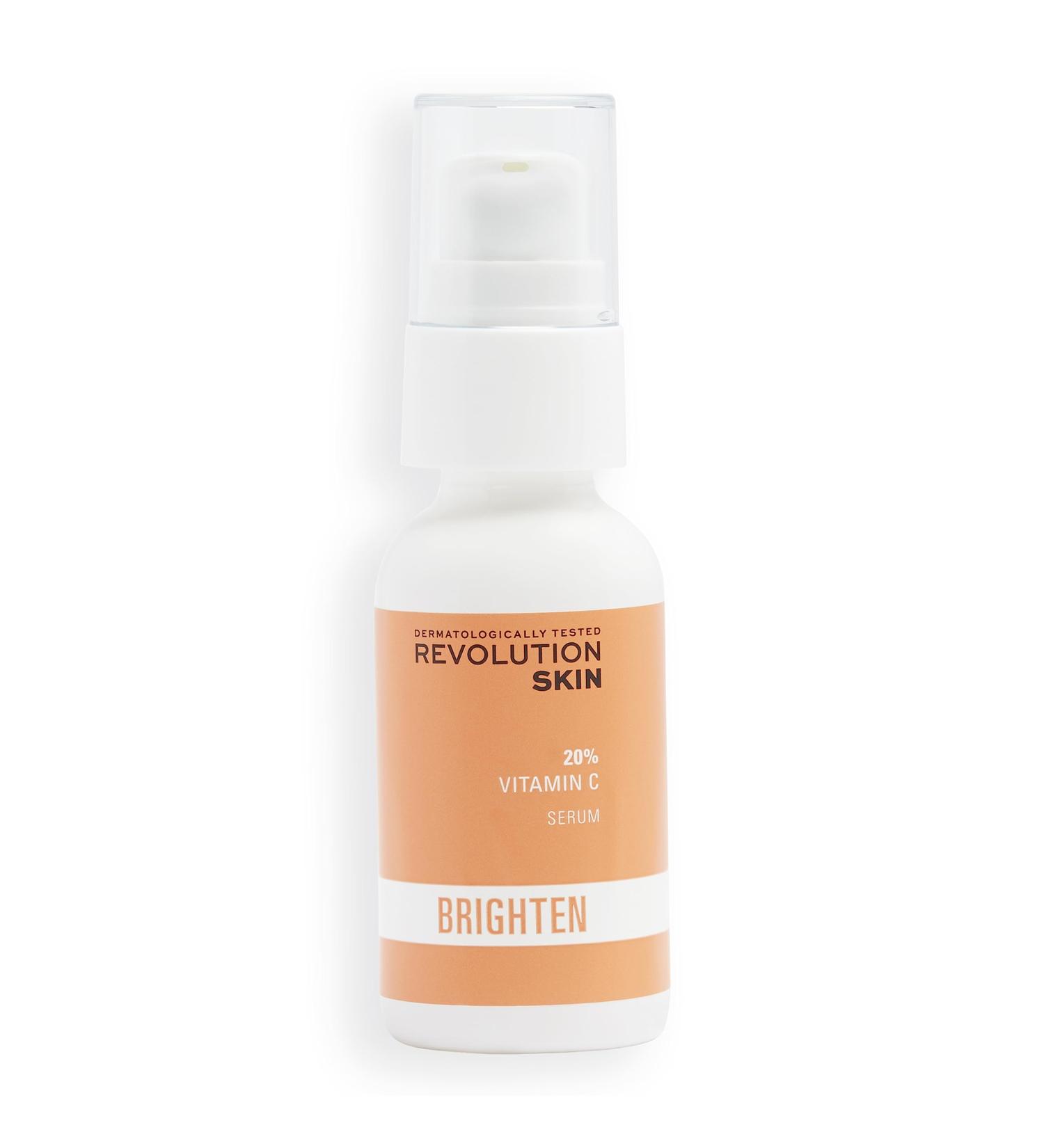 Revolution Skincare London 20% Vitamin C High Strength Face Serum Improves Skin Brightness Evens Skin Tone 30ml - Buy Online on GoSupps.com