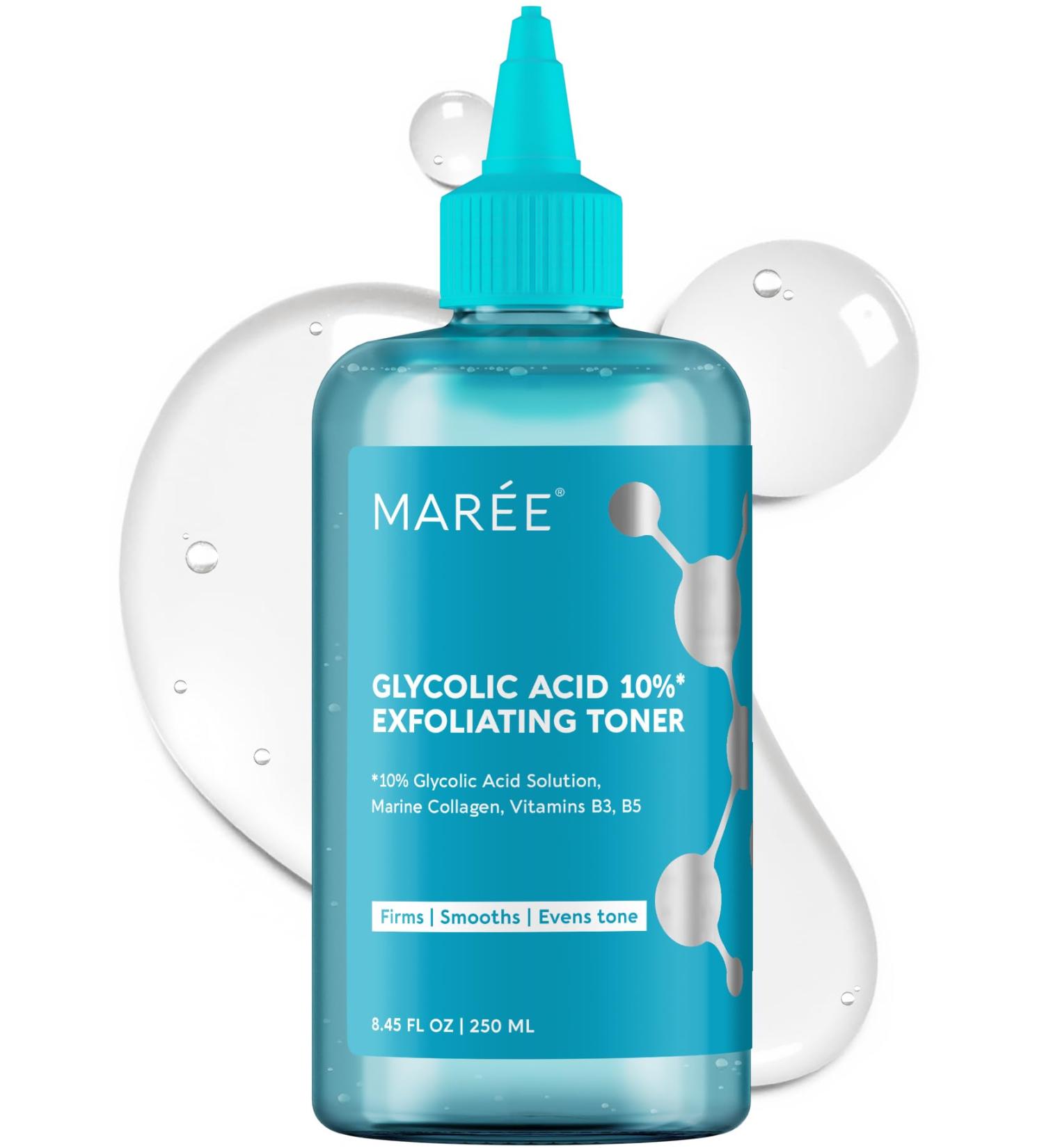 MAREE Toner Glycolic Acid Exfoliating Toner for Face Acido Glicolico para Manchas 8.45 Fl Oz (Pack of 1) Glycolic Acid - Buy Online on GoSupps.com