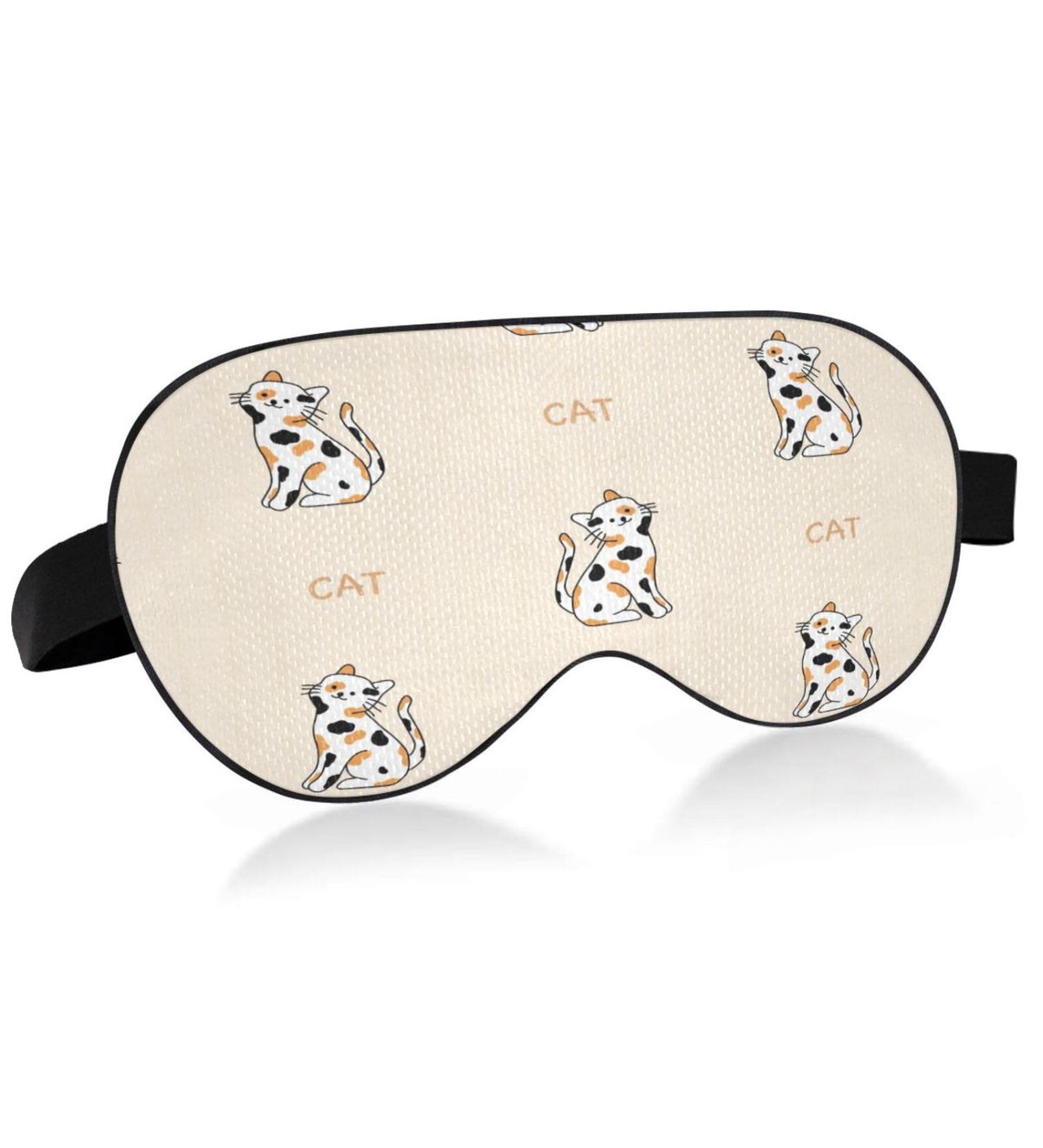 WELLDAY Cow Cats Night Sleep Mask - Adjustable Comfort Blindfold for Men and Women - Buy Online on GoSupps.com
