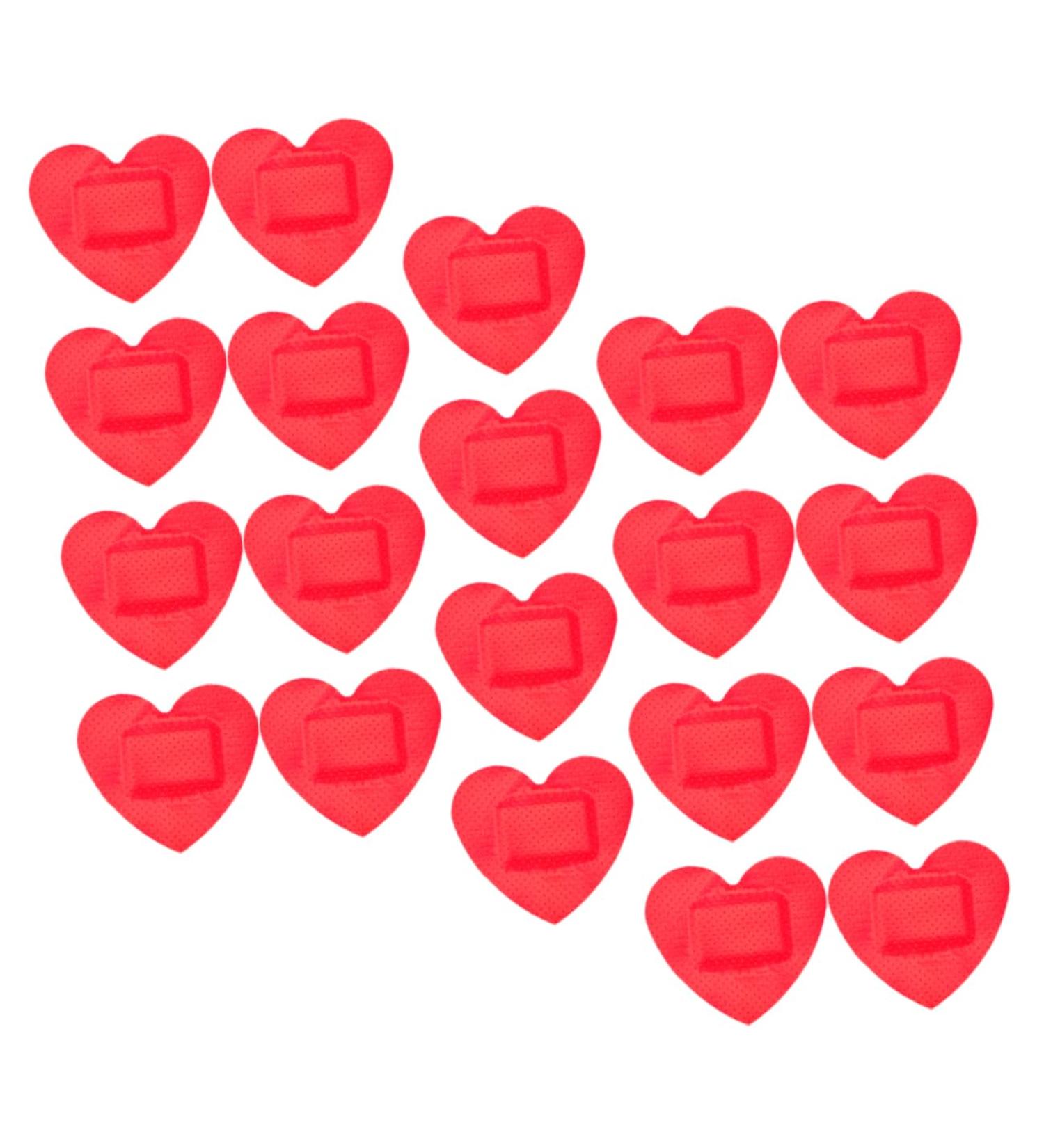 Buy Kisangel Heart Stickers - 30 Sheets Self-Adhesive Waterproof Bandages for Kids | Large Heart-Shaped Dressing Pads - Buy Online on GoSupps.com