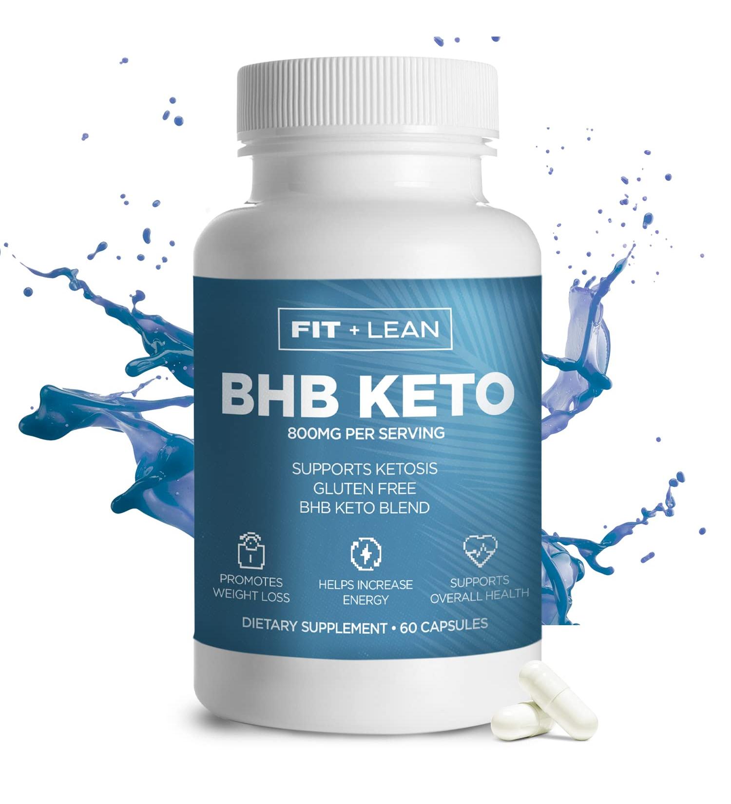 FIT + LEAN Keto Diet Pills - Suppress Cravings & Enhance Energy with Ketosis - Metabolism Support - BHB Keto Supplement for Men & Women - 30 Day Supply - Buy Online on GoSupps.com