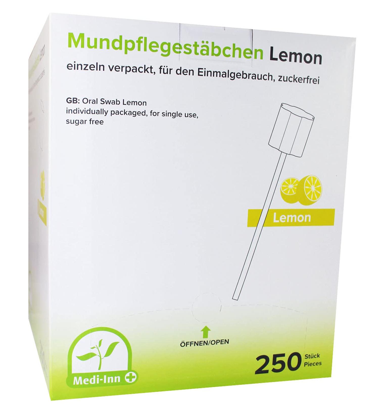 Medi-Inn Sugar-Free Oral Care Sticks - 250 Pack Lemon Flavor for Fresh Breath & Dental Health - Buy Online on GoSupps.com