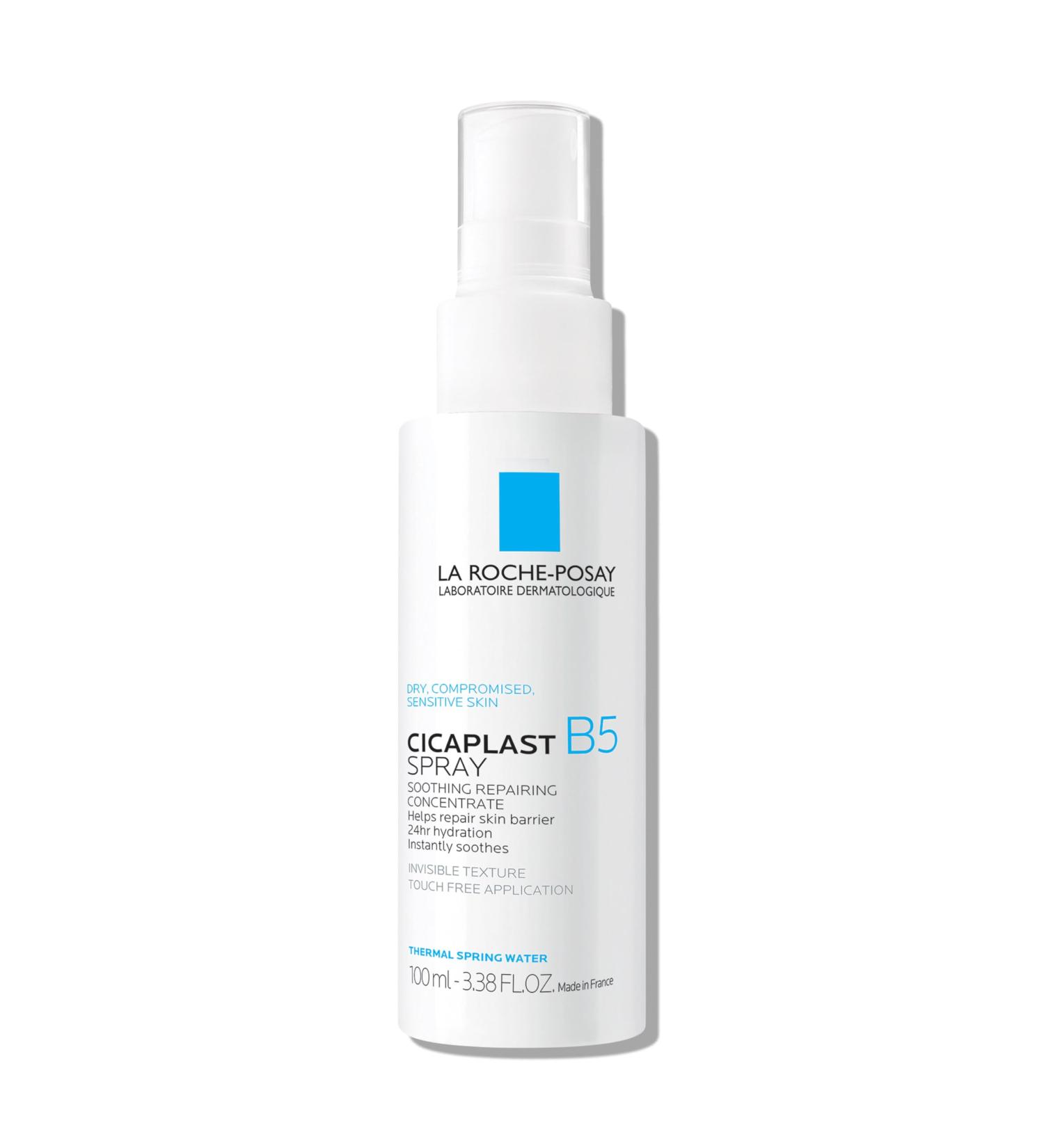 La Roche-Posay Cicaplast B5 Spray With Vitamin B5 Panthenol & Madecassoside Hydrating Face Mist For Skin Barrier Repair Soothing Touch-Free Face & Body Spray Sensitive Skin & Dermatologist Tested - Buy Online on GoSupps.com