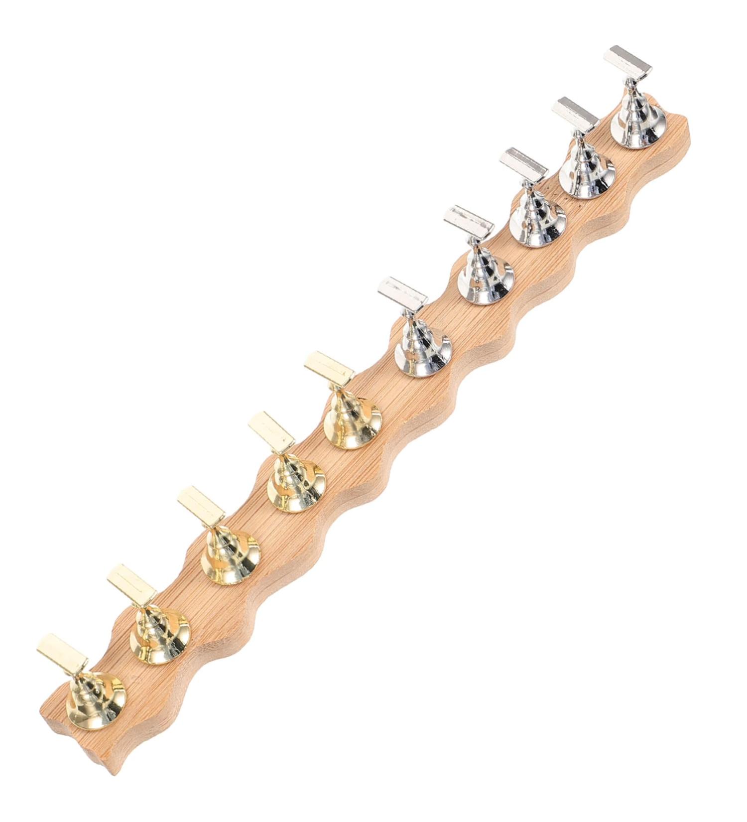 Ipetboom 1 Set Nail Art Base Metal Display Stand Nail Practice Holder Nail Stands for Press on Nail Art Supplies Beauty Nail Holders Practice Nail Racks Japanese-style Clay Wooden - Buy Online on GoSupps.com