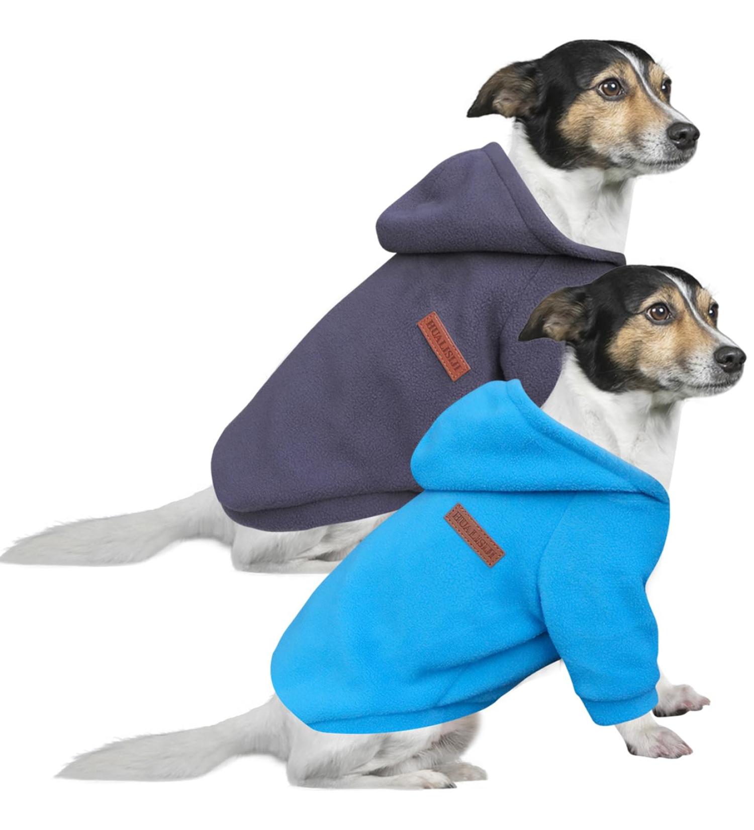 Buy Hualisiji Big Dog Hoodie - Warm & Lightweight Sweatshirt Soft Texture Easy Wear 3XL Blue & Gray - Perfect for Large Dogs - Buy Online on GoSupps.com
