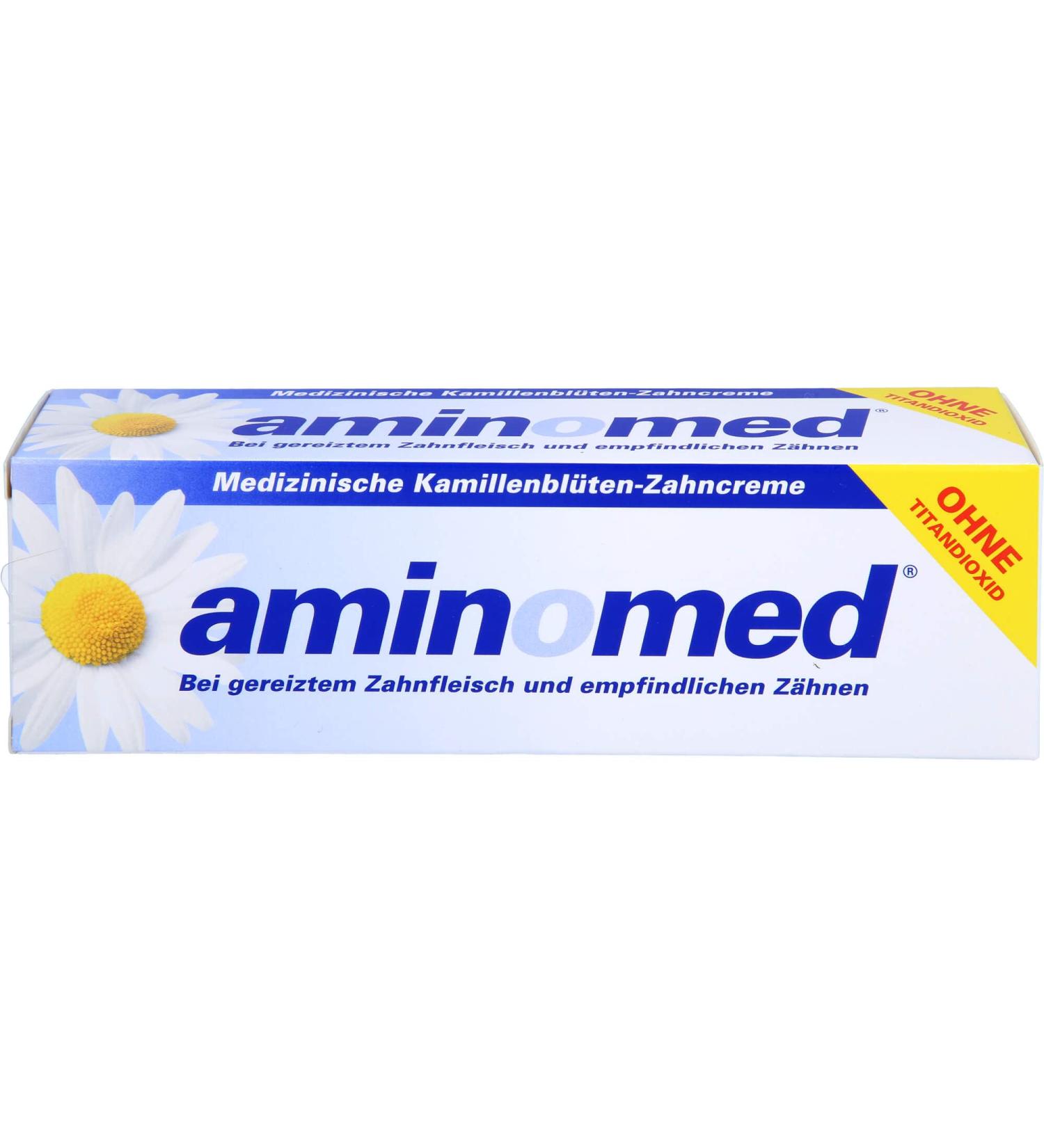 AMIN O MED Fluoride Chamomile Toothpaste 75ml - Natural Oral Care for Healthy Teeth & Gums - Ships Worldwide - Buy Online on GoSupps.com