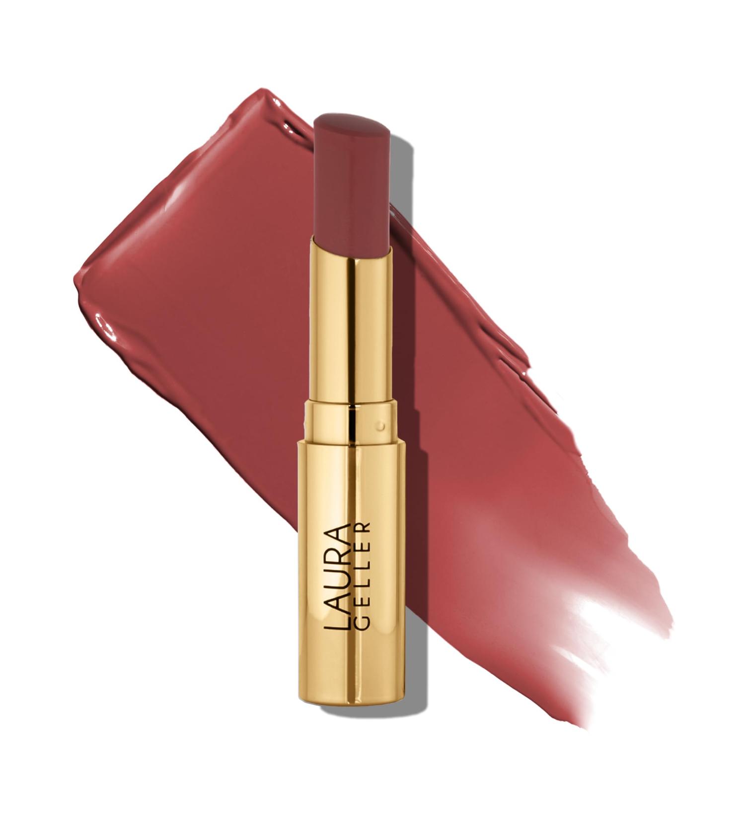 LAURA GELLER NEW YORK Jelly Balm Moisturizing Tinted Lip Balm - Terracotta Go | Hydrating Vitamin E | Semi-Shine Finish - Buy Online on GoSupps.com