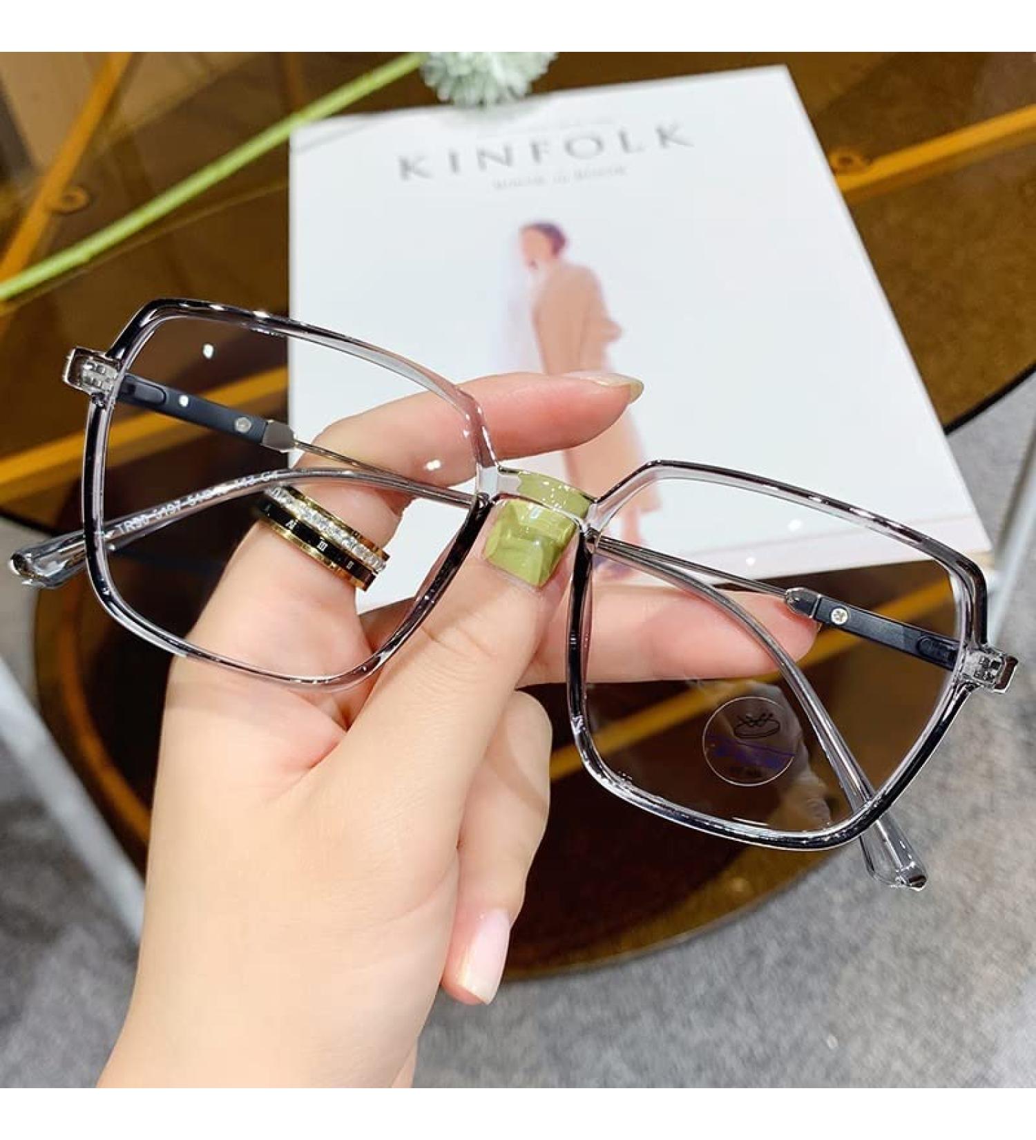 PARWANA Square Blue Light Blocking Eyewear - Oversized UV Protection Reader Glasses +150 Gray for Enhanced Comfort & Eye Safety - Buy Online on GoSupps.com