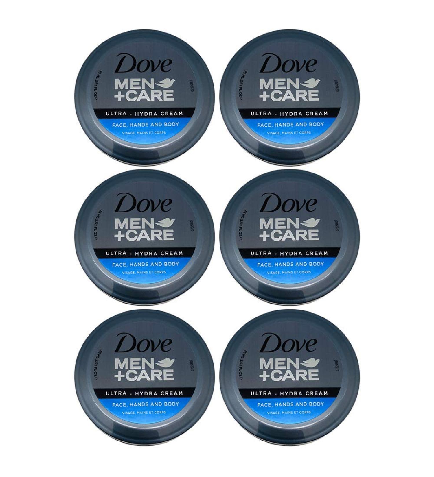 Dove Men+Care Ultra-Hydra Cream 24 Hour Moisturization | 2.53 FL OZ Pack of 6 - Best for Hydrated Skin - Buy Online on GoSupps.com