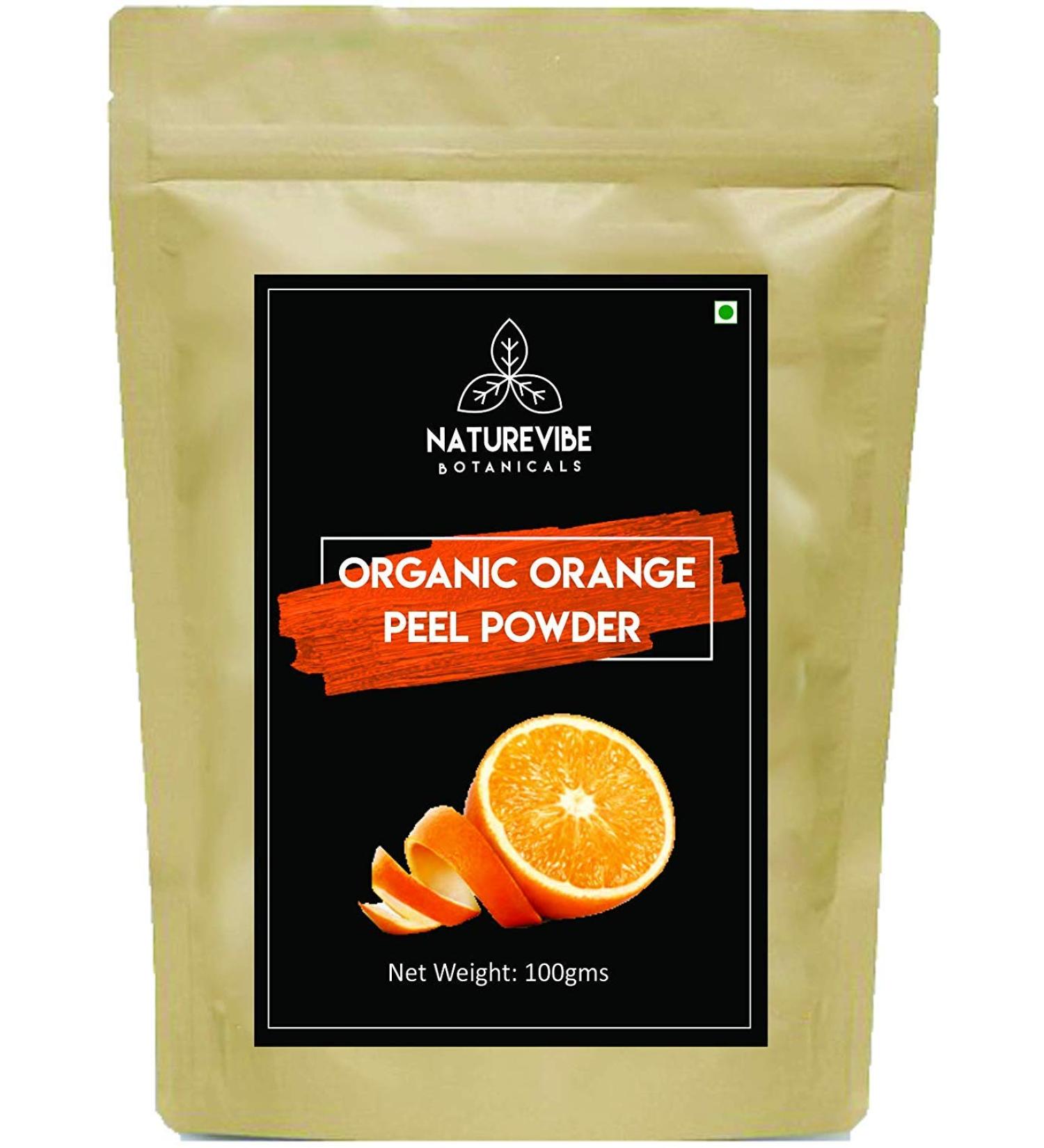 ECH Naturevibe Botanicals Organic Orange Peel Powder 100gms - Buy Online on GoSupps.com