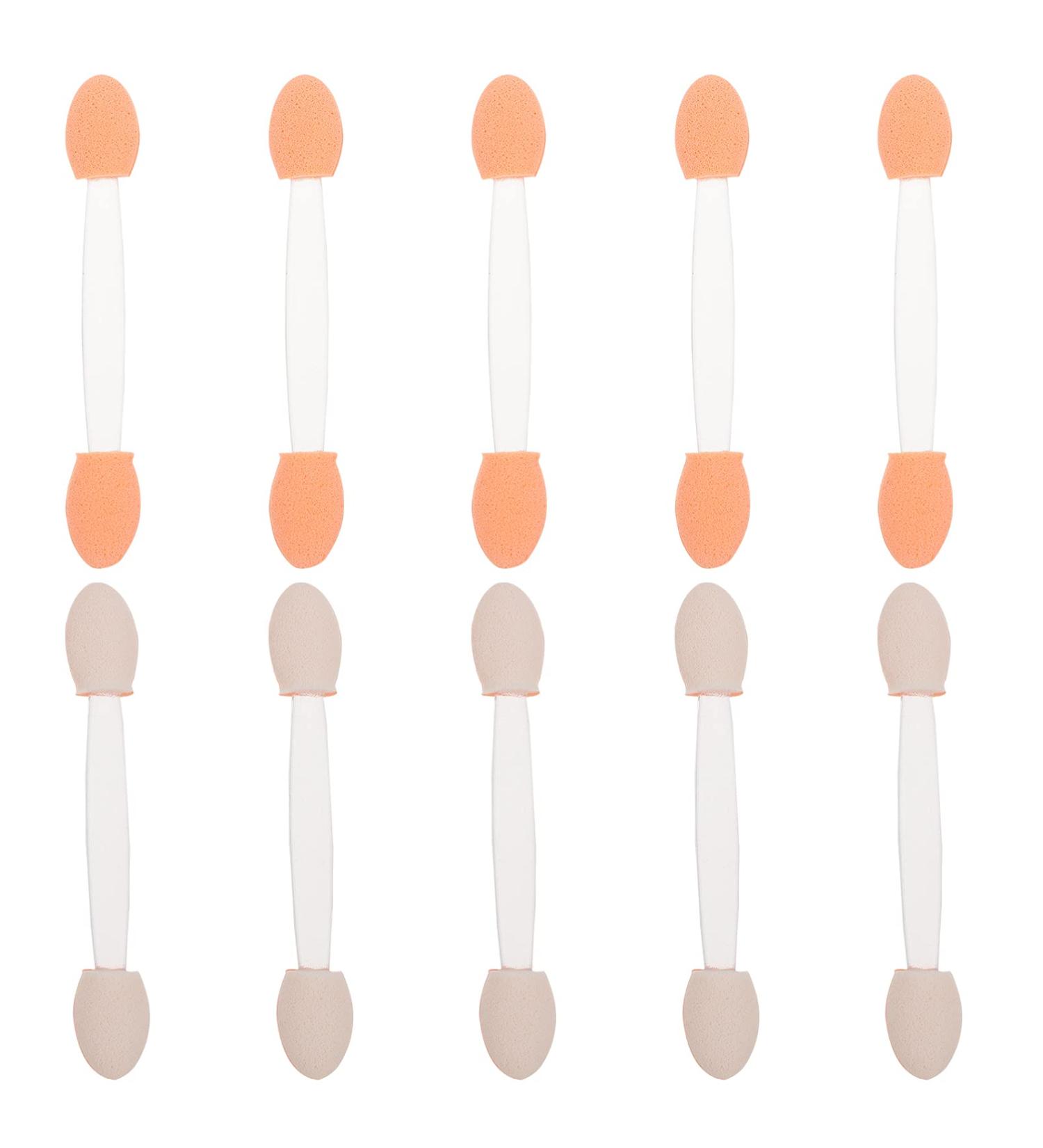 WOONEKY 100pcs Double Ended Eyeshadow Brush Cosmetic Tool Latex Sponge Sponge Brush Eyeshadow Makeup Tool Eye Makeup Applicator Eyeshadow Stick Makeup Brush Tipped Oval Makeup Tool 6.5x1.3cm White - Buy Online on GoSupps.com