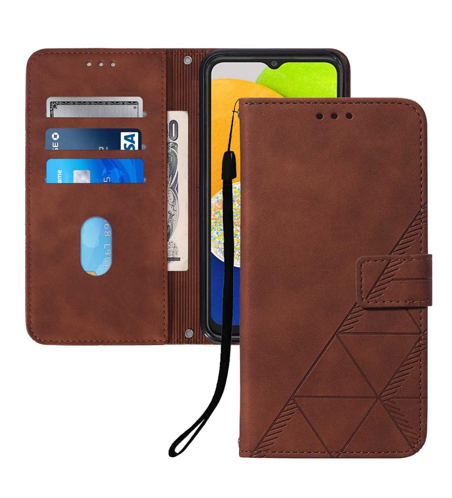 ASDSinfor Protective Leather Cover for Motorola Moto One 5G ACE - Shockproof Credit Card Holder Magnetic Protection Foldable Stand - Stylish Brown Case for Men & Women - Buy Online on GoSupps.com
