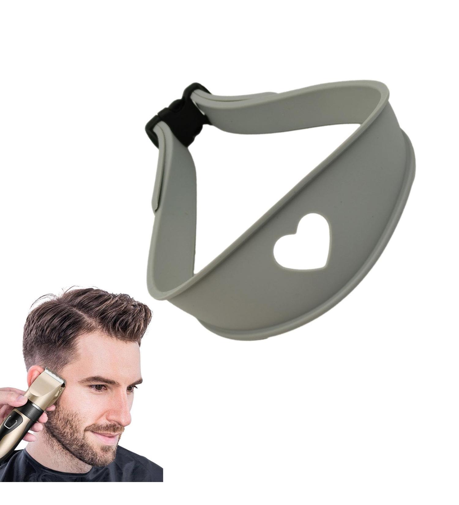 Hairline Shaping Tool - Hairline Haircut Shaping Tool Adjustable Curved Silicone Haircut Bands for Hair Salons and Home Gray - Buy Online on GoSupps.com