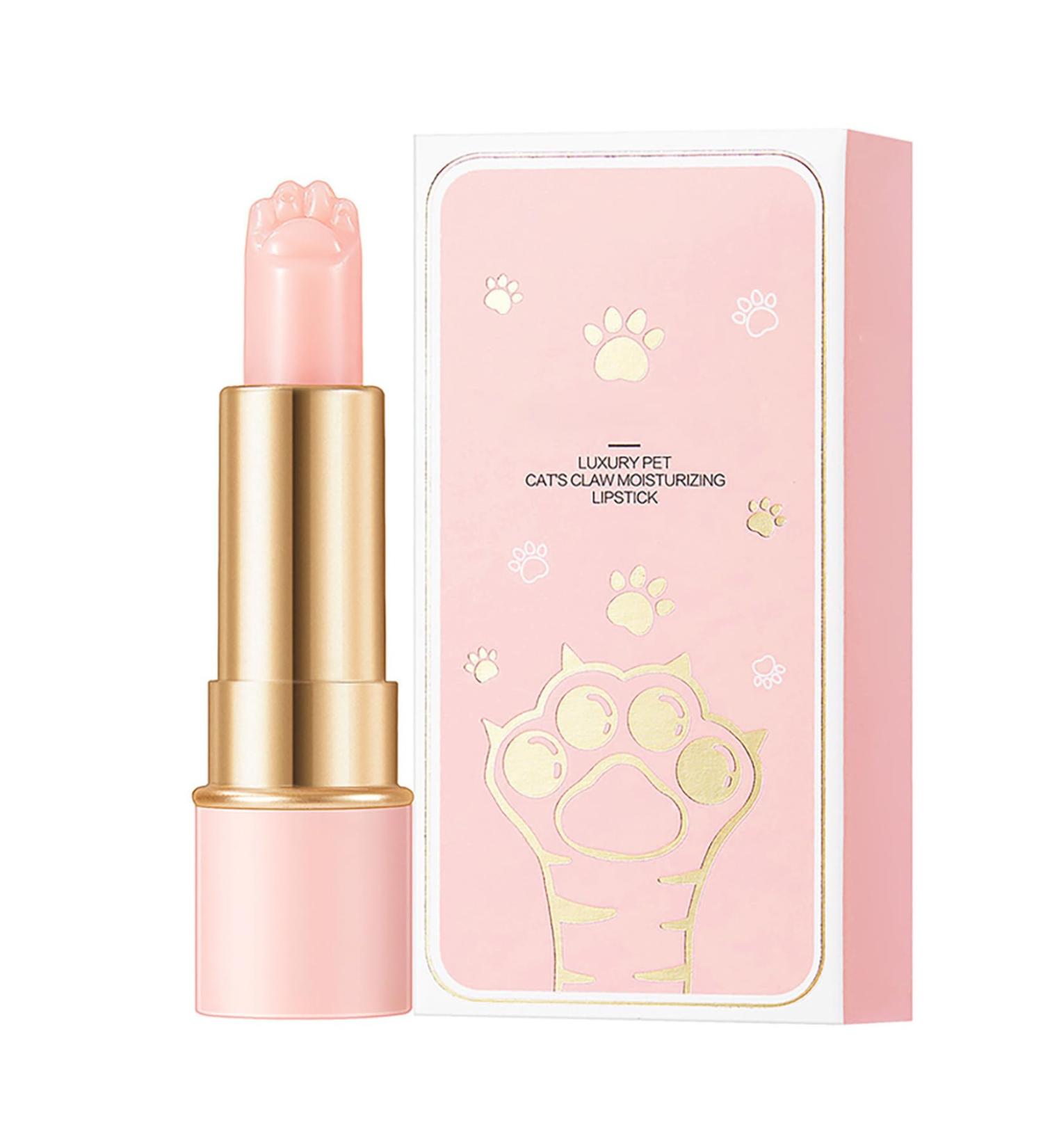 Adorable Cat Paw Shaped Lip Balm 3.5g Color Changing Hydrating Lip Butter for Women Girls Everyday Moisturizing Pink One Size One Size Pink - Buy Online on GoSupps.com