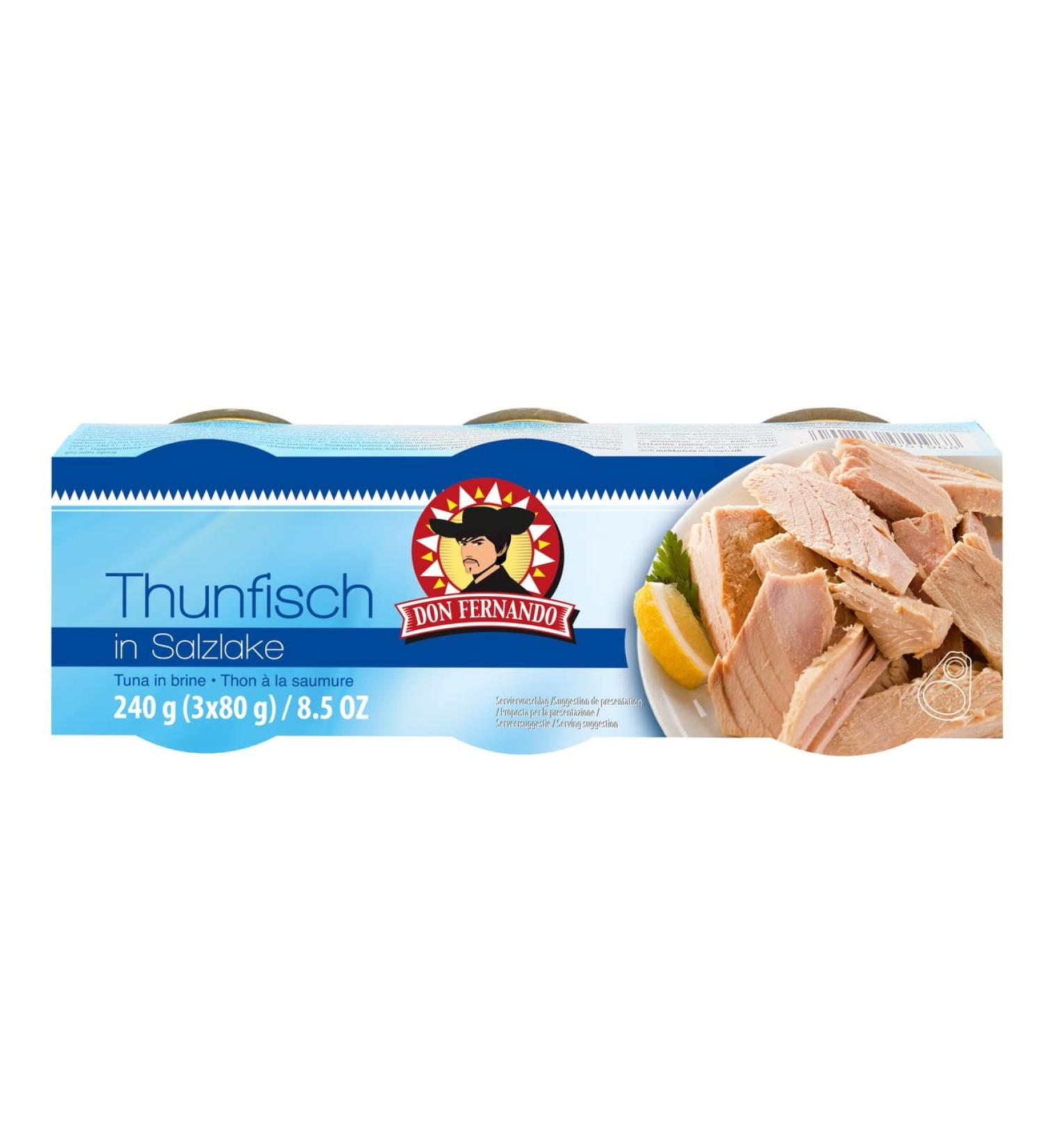 Delicious natural tuna 3 cans of 80g each from Don Fernando