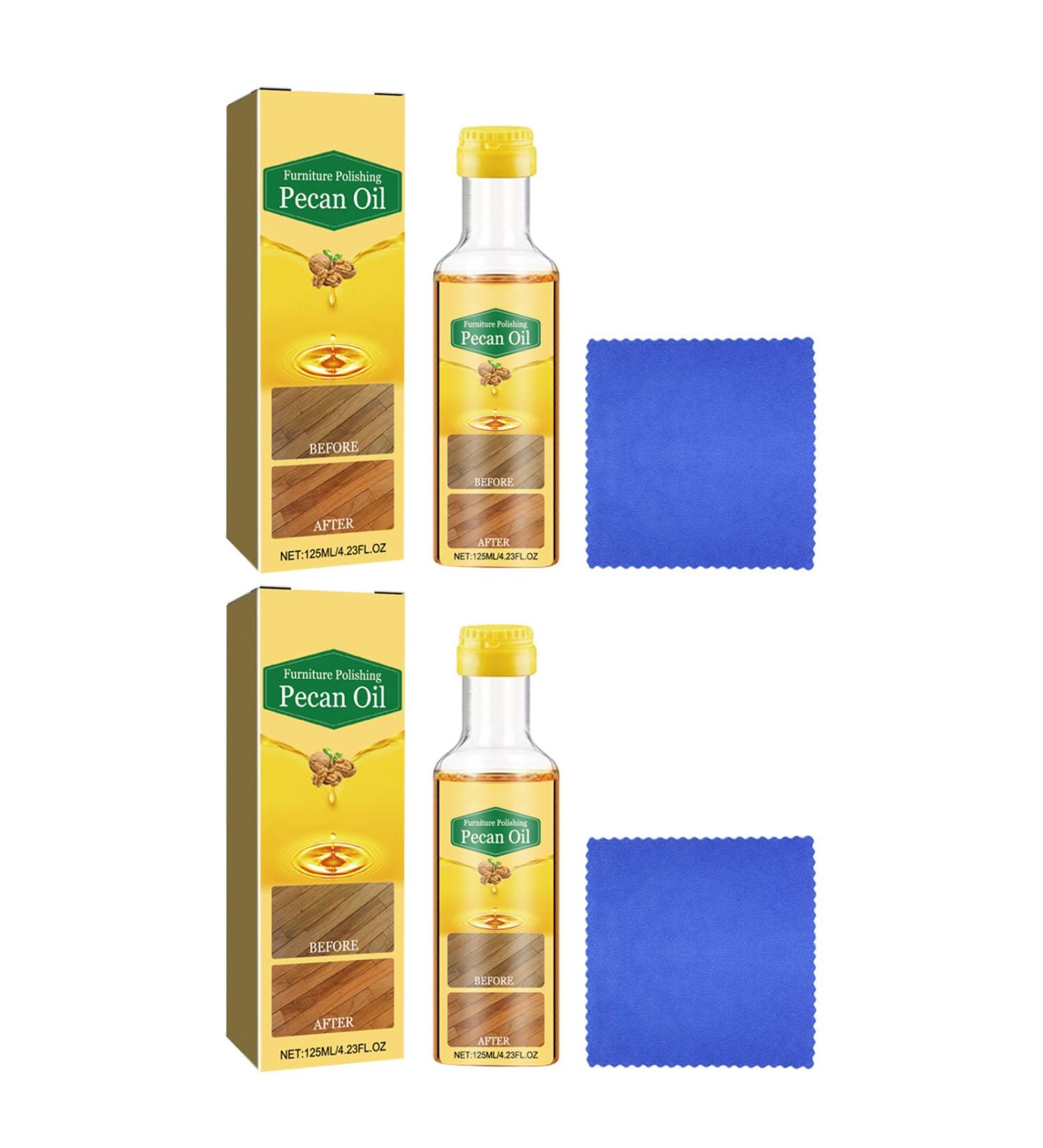 Natural Extracts Wood Care Polish 125ml Pecan Oil Wood Polish for Enhanced Furniture Beauty for Tables Chairs Cabinets 2 Sets - Buy Online on GoSupps.com