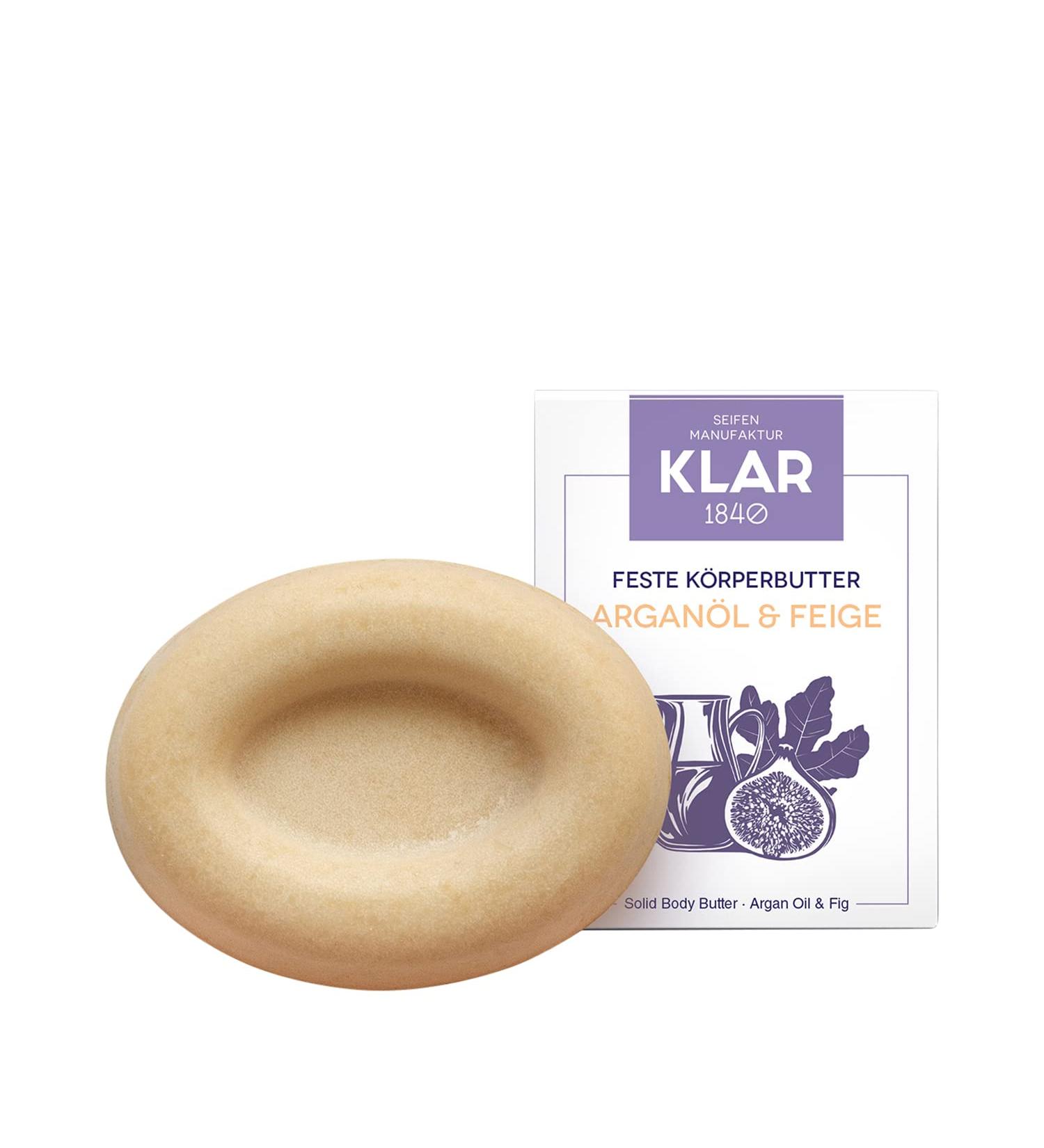 Klar's solid body butter Argan & Fig 60g