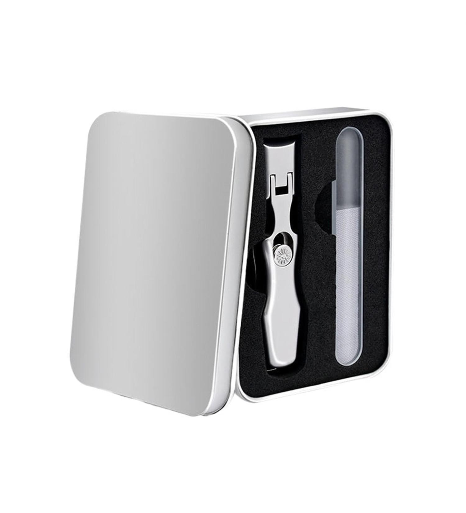 Nail Clippers Stainless Steel Wide Jaw Opening Manicure Fingernail Cutter Thick Hard Ingrown Toenail Scissors Tools (Color : Silvery Gift Set) - Buy Online on GoSupps.com