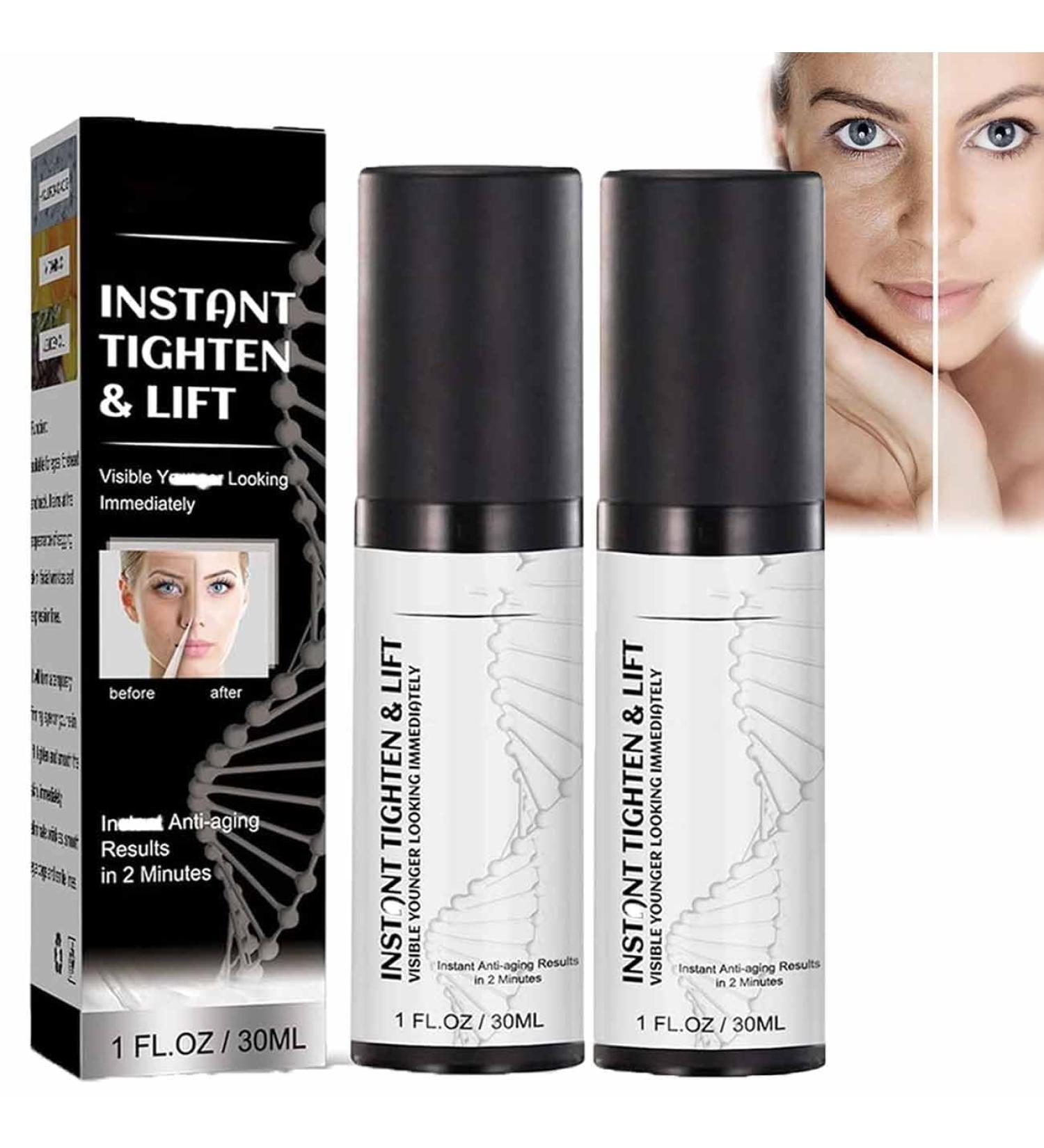 Instant Face Lift Cream Instant Lift Neck Eye Tightening Lifting Serum Anti-aging Face Cream For Tightener Skin Fine Lines & Wrinkles Within 2 Minutes Lifting Loose Sagging Skin for All Skin (2PC) - Buy Online on GoSupps.com