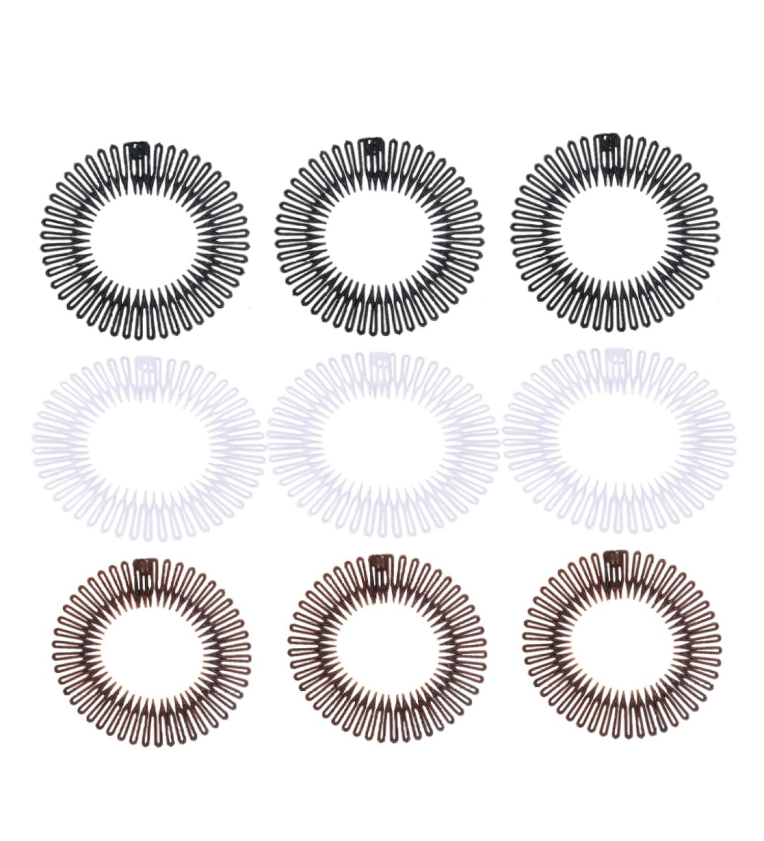 Full Circle Headband Stretch Hair Comb Headband Flexible Hair Accessories for Women Girl full circle headband - Buy Online on GoSupps.com