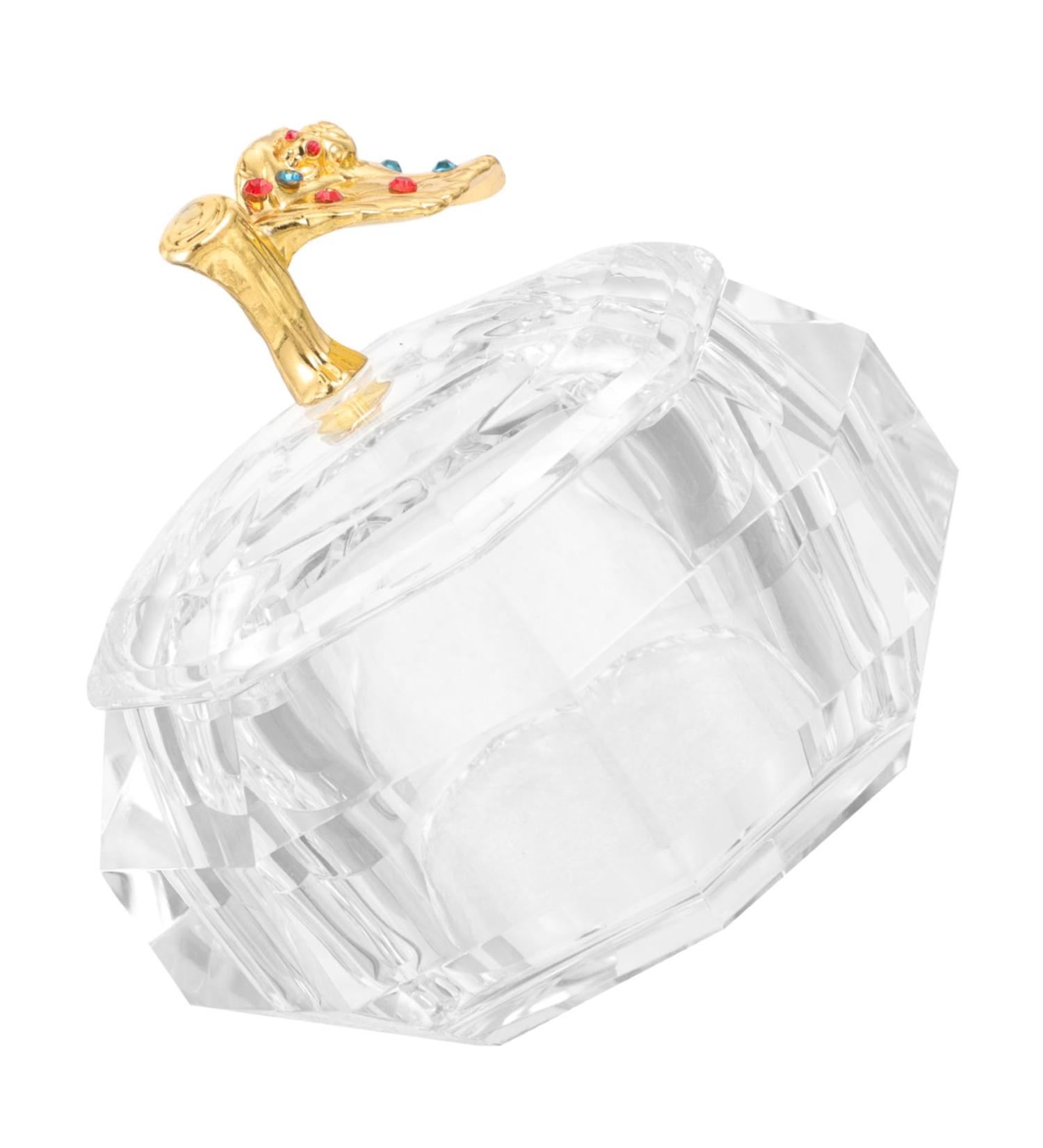 FRCOLOR tools glass nail dish cup dappen dish acrylic nail supplies glass nail cup nail dish with lids manicure nail dish cup nail cups nail dish cups with lids Metal thicken crystal glass - Buy Online on GoSupps.com