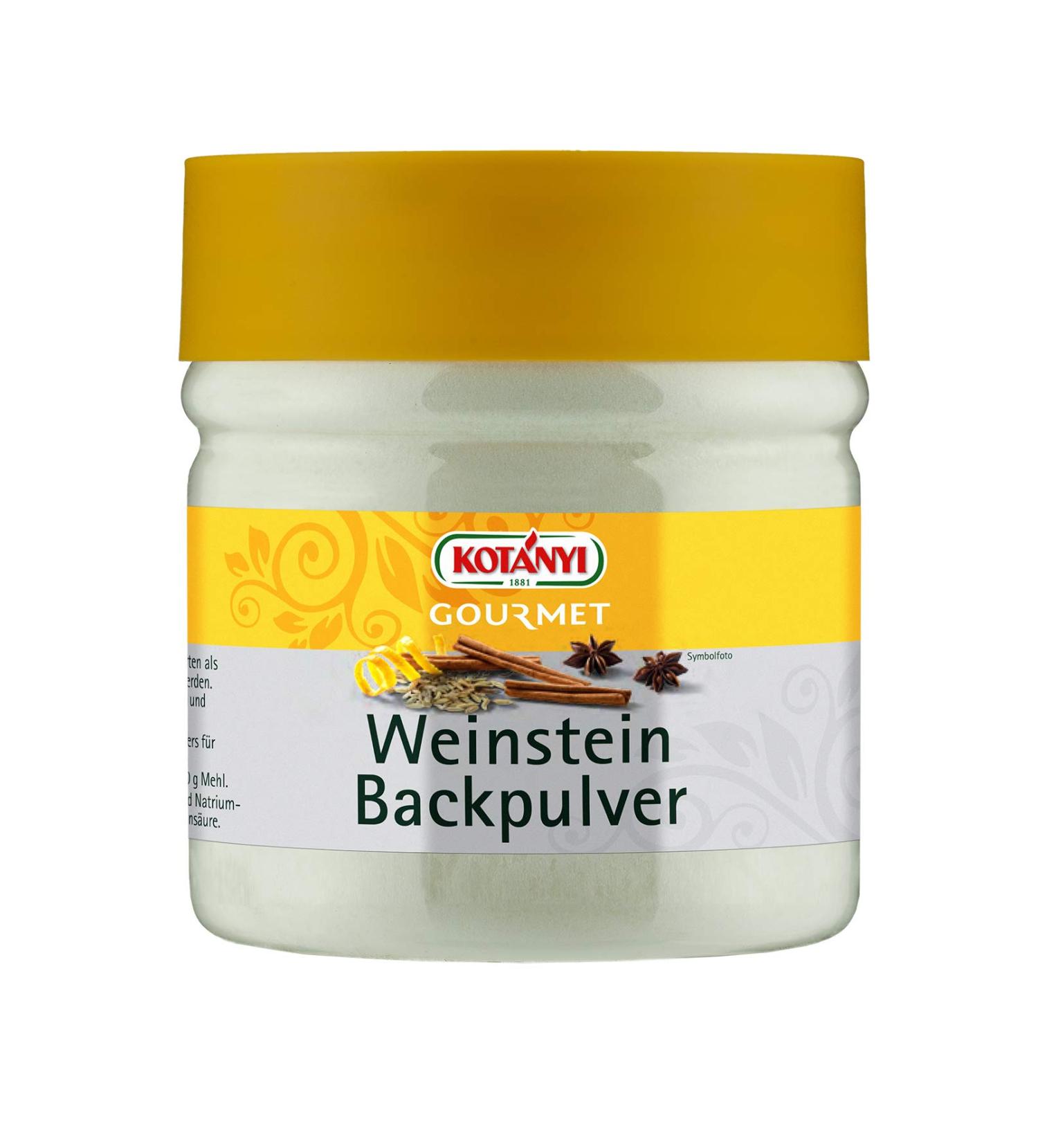 Kotanyi Gourmet Cream of Tartar natural alternative to baking powder for low-phosphate diets 310 g