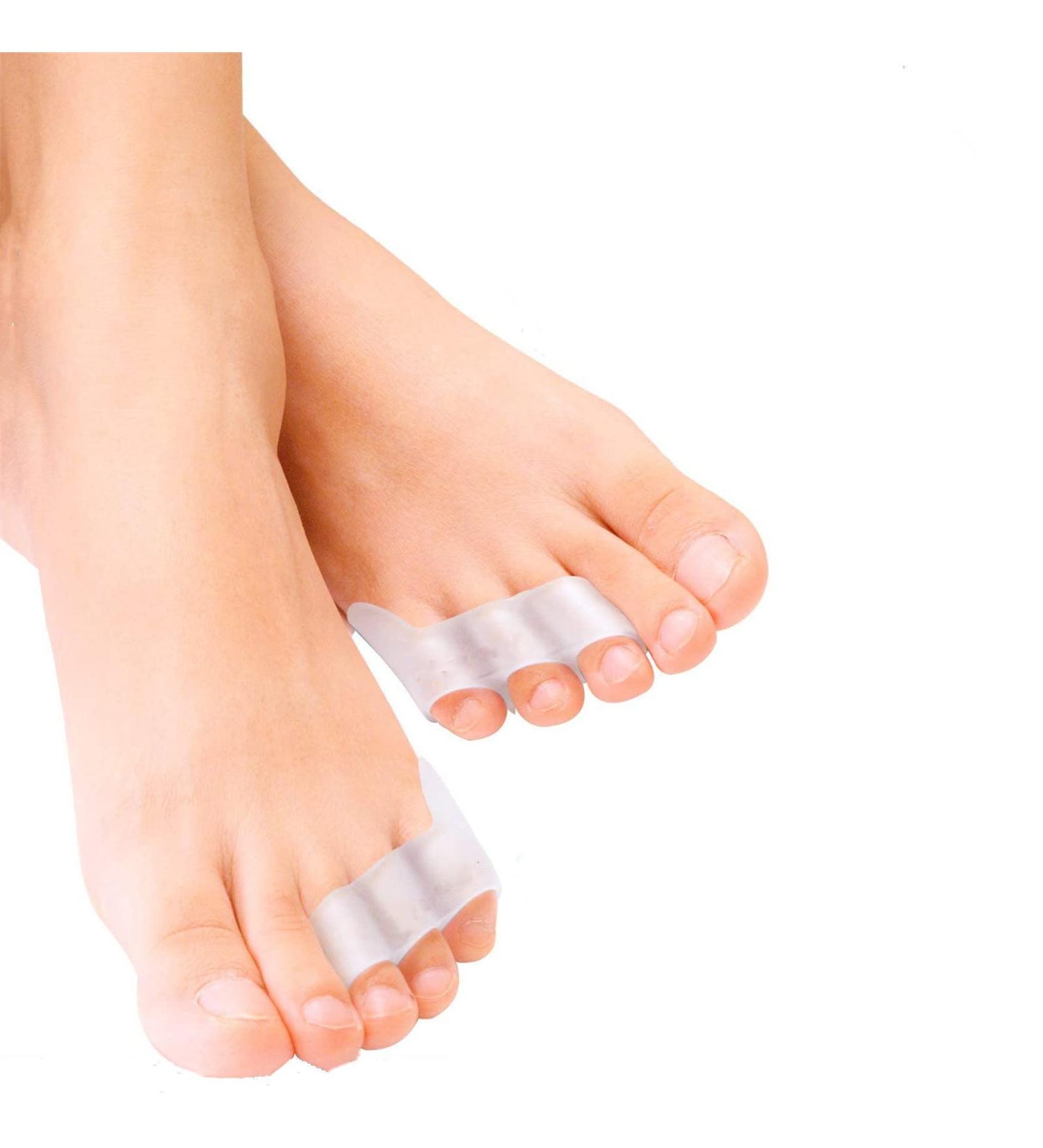 4 Toe Spreader Silicone | Toe Separator for Overlapping Toes Blisters & Calluses | Foot Pain Relief - Buy Online on GoSupps.com