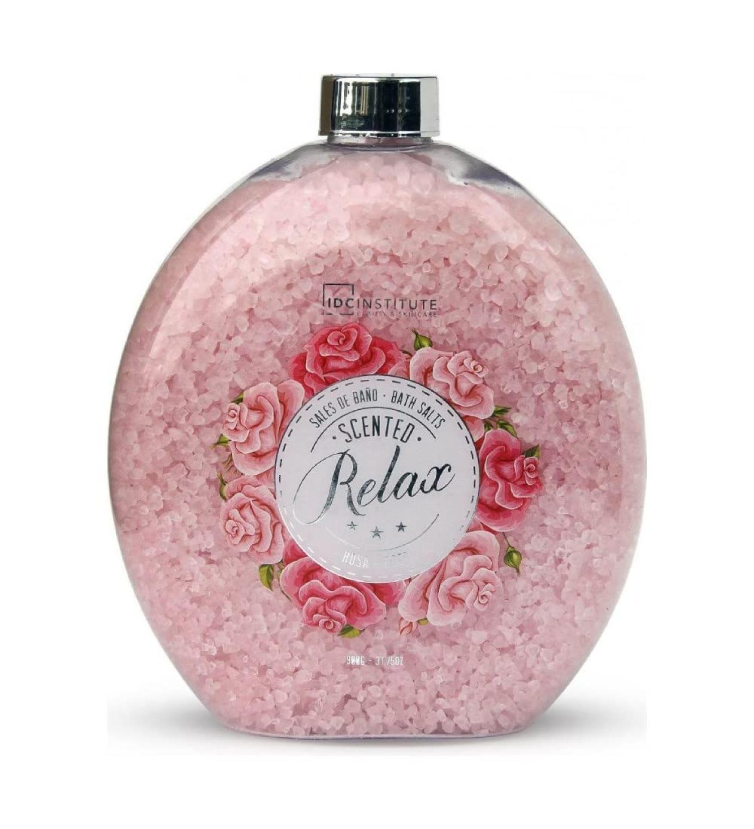 IDC Instant Scented Relax Bath Salts 900g - Rose Aromatherapy for Ultimate Relaxation | International Shipping Available - Buy Online on GoSupps.com