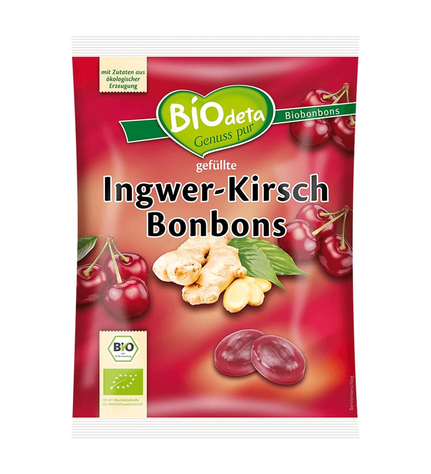 Bodeta Biodeta Bodeta Filled Candies 75g (cherry ginger)