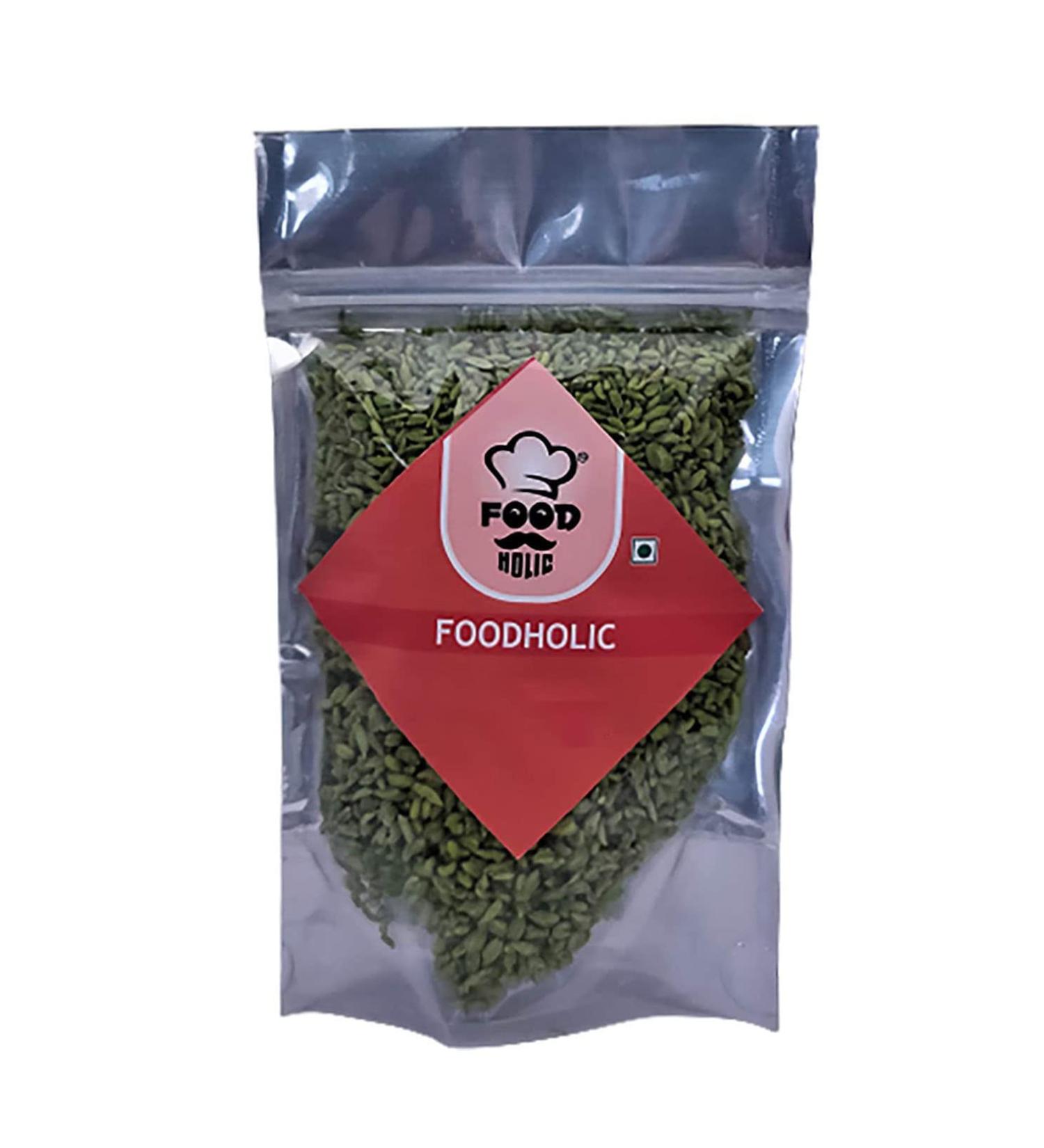 Foodholic Green Sugar Coated Saunf / Fennel Candy Mouth Freshener ( Sweet/Meethi Green Saunf) (400 Gm)_Packing May Vary