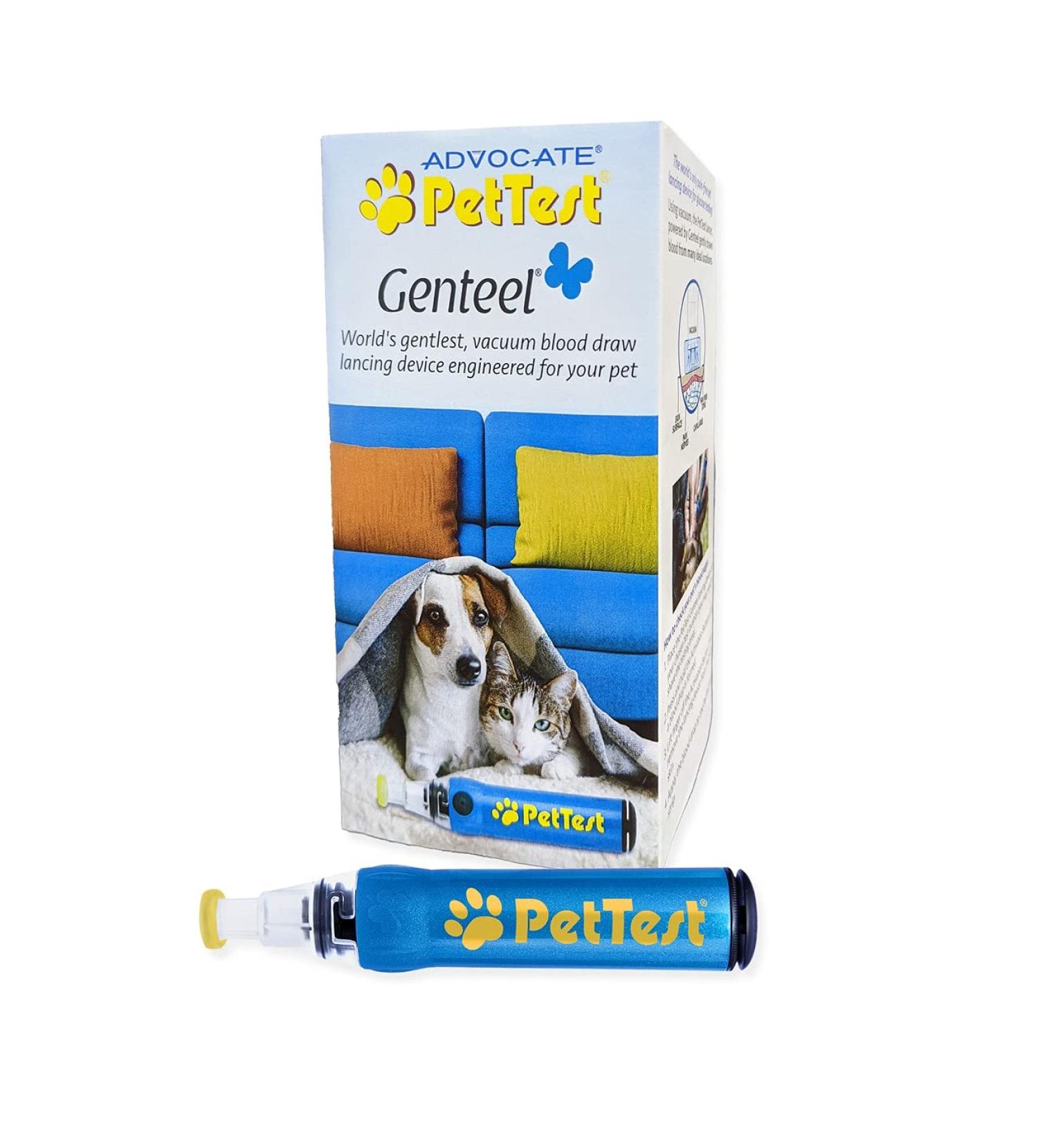 PetTest Lancing Device by Genteel for Diabetes in Dogs and Cats - PAINLESS Glucose Testing - Buy Online on GoSupps.com