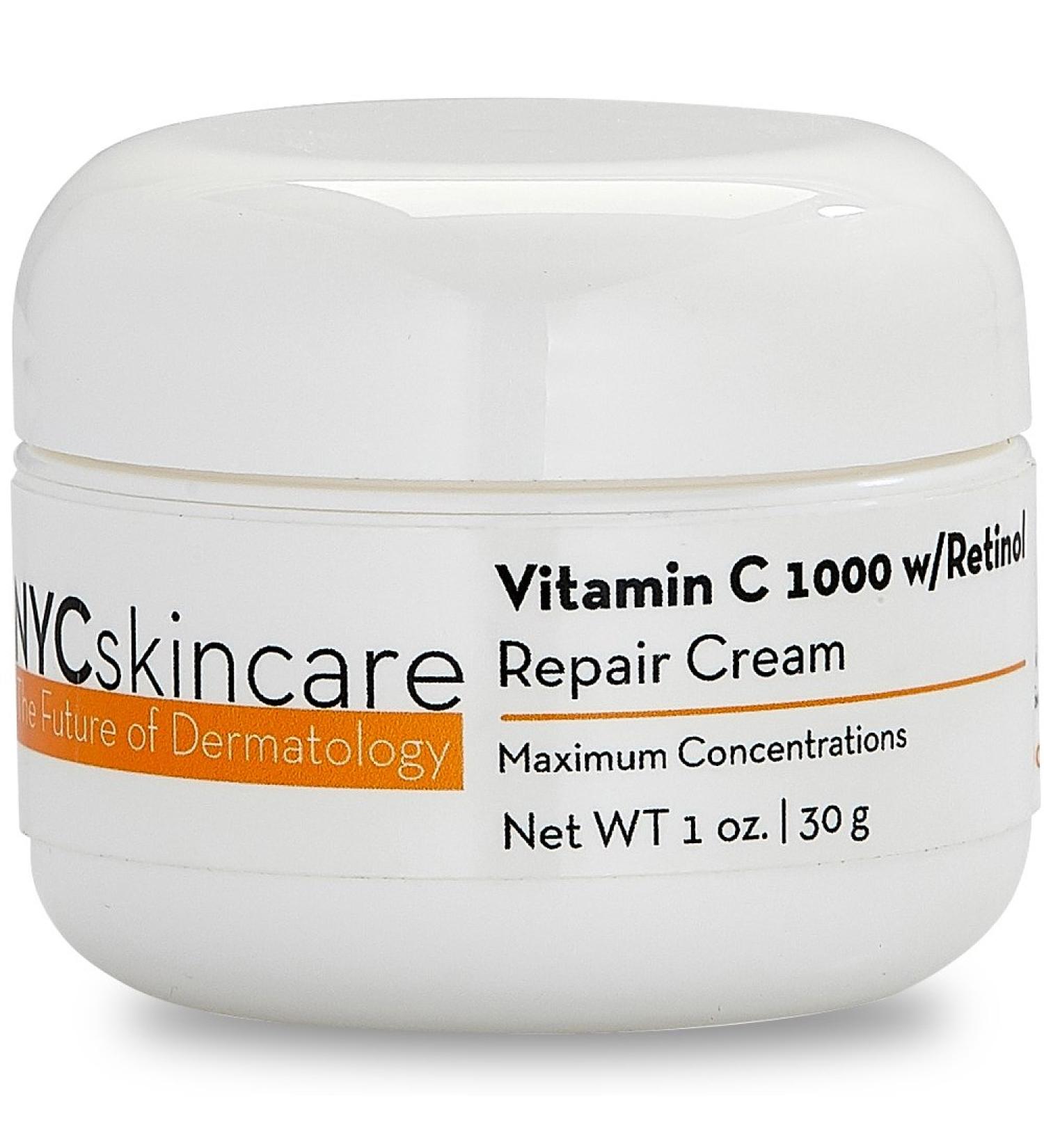 Vitamin C Retinol Cream for Face | Anti-Aging Brightening | Jojoba Oil & Squalane | 1oz Professional Quality - Buy Online on GoSupps.com