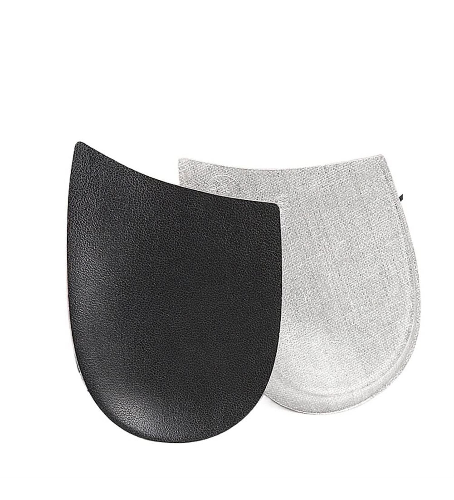 Liner Heel Cups GEL Heel Protectors Foot Orthotic Inserts Adult Premium Stand for Plantar Fasciitis and Heel Blister Prevention(Transparent base black noodles Large)