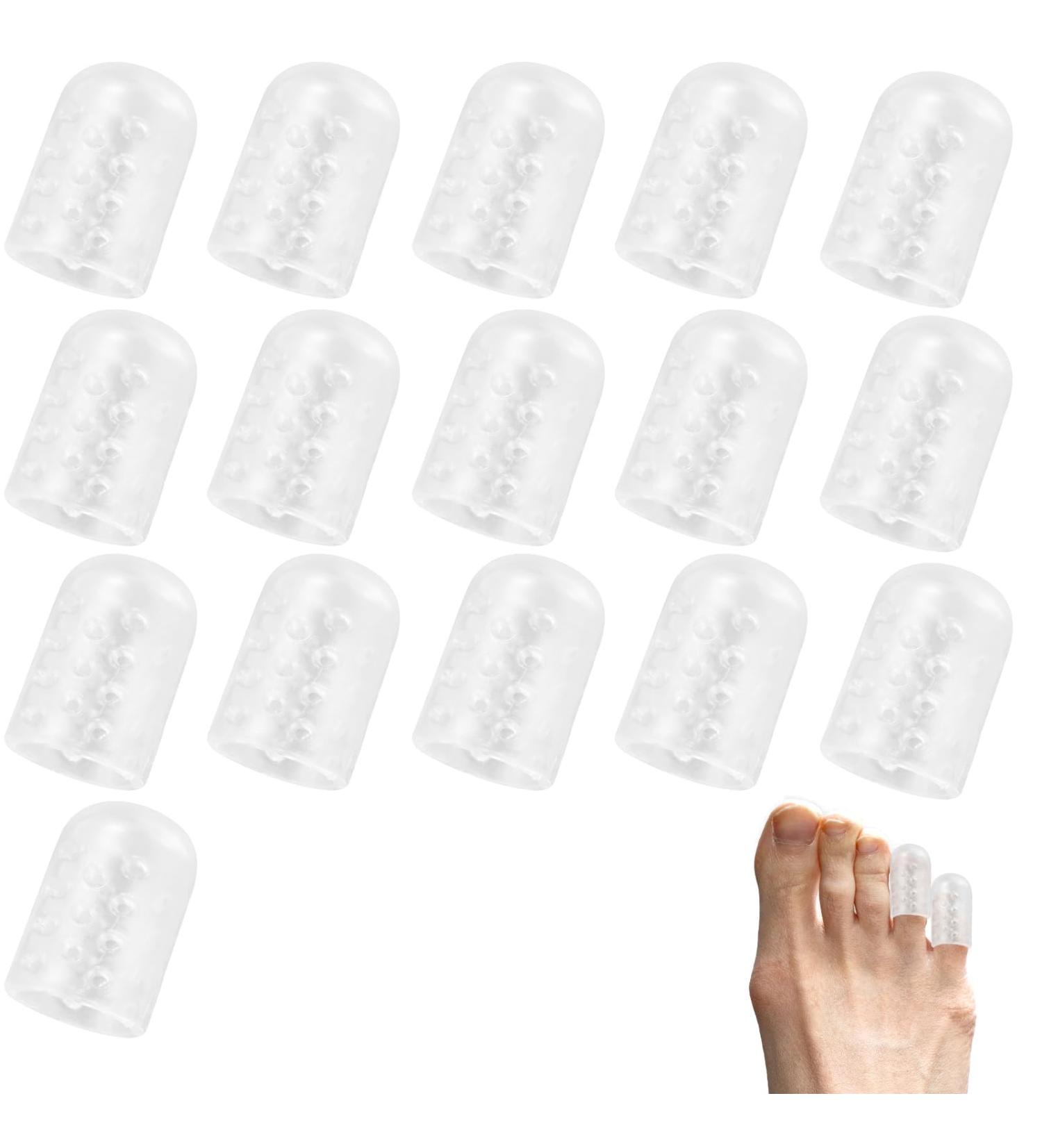 16pcs Breathable Silicone Toe Protectors - Soft Toe Guards for Men and Women - Buy Online on GoSupps.com