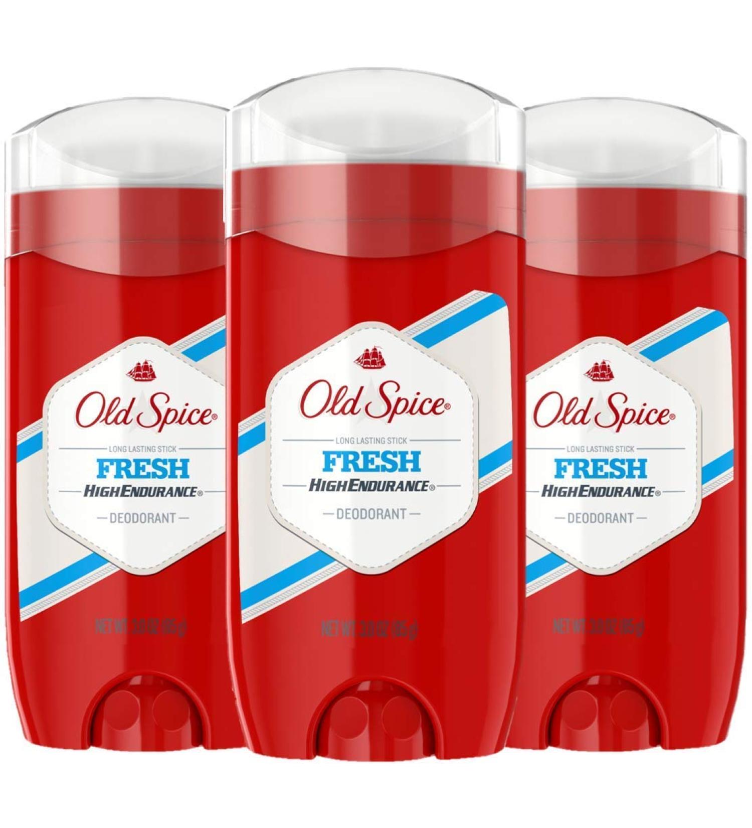Old Spice High Endurance Deodorant Fresh 3oz (Pack of 3) - Long Lasting & Fresh Scent - Buy Online on GoSupps.com