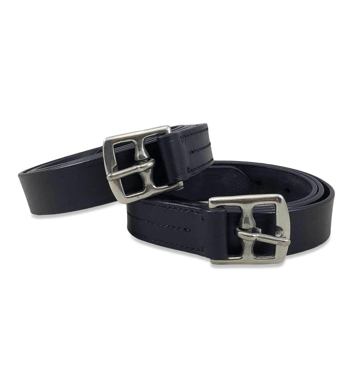 Equitack Leather Stirrup leathers - Black 42'' 42'' Black - Buy Online on GoSupps.com