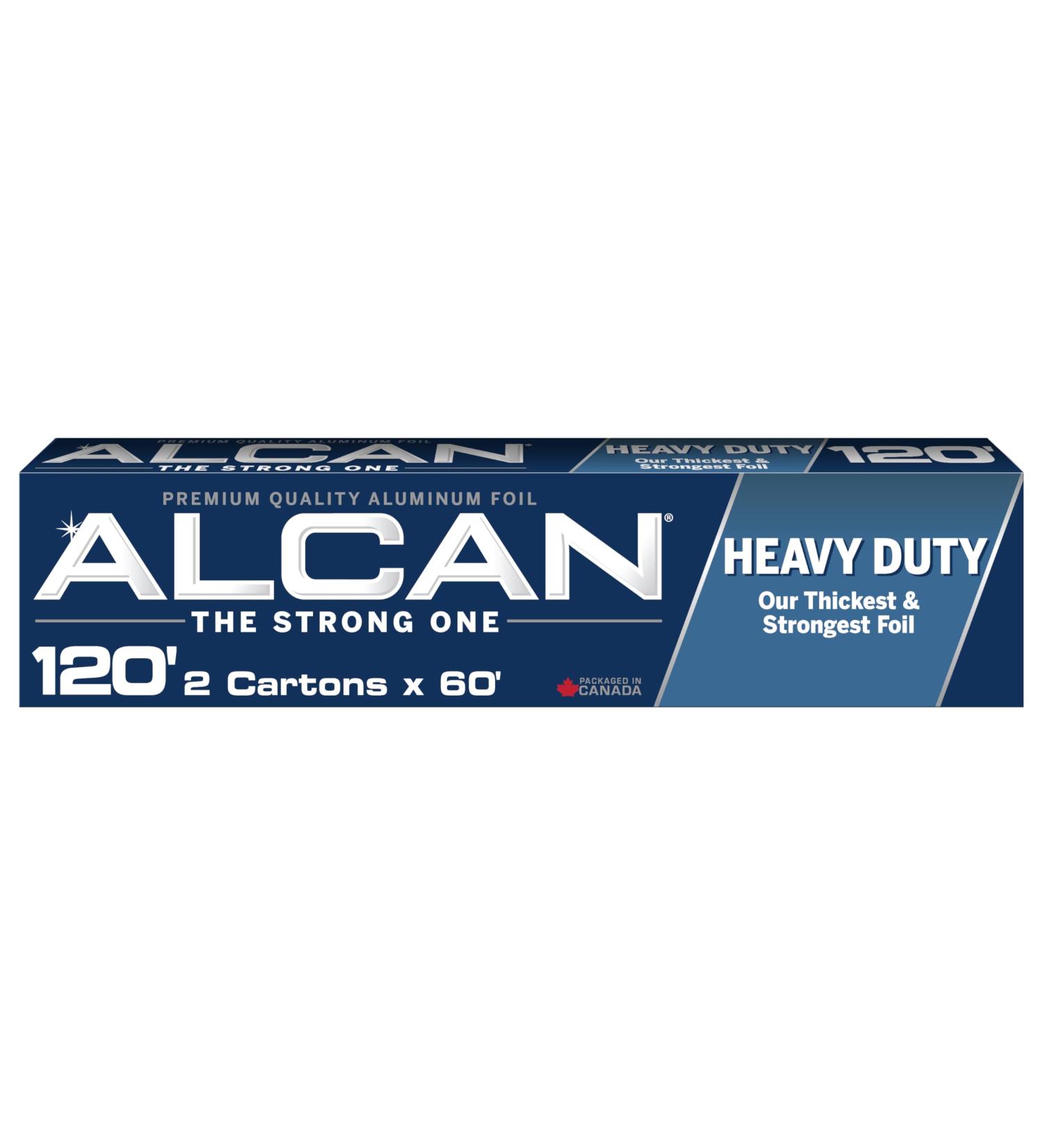 ALCAN Aluminum Foil Heavy Duty 12 Inches x 60 Feet 2-count (Pack of 2)