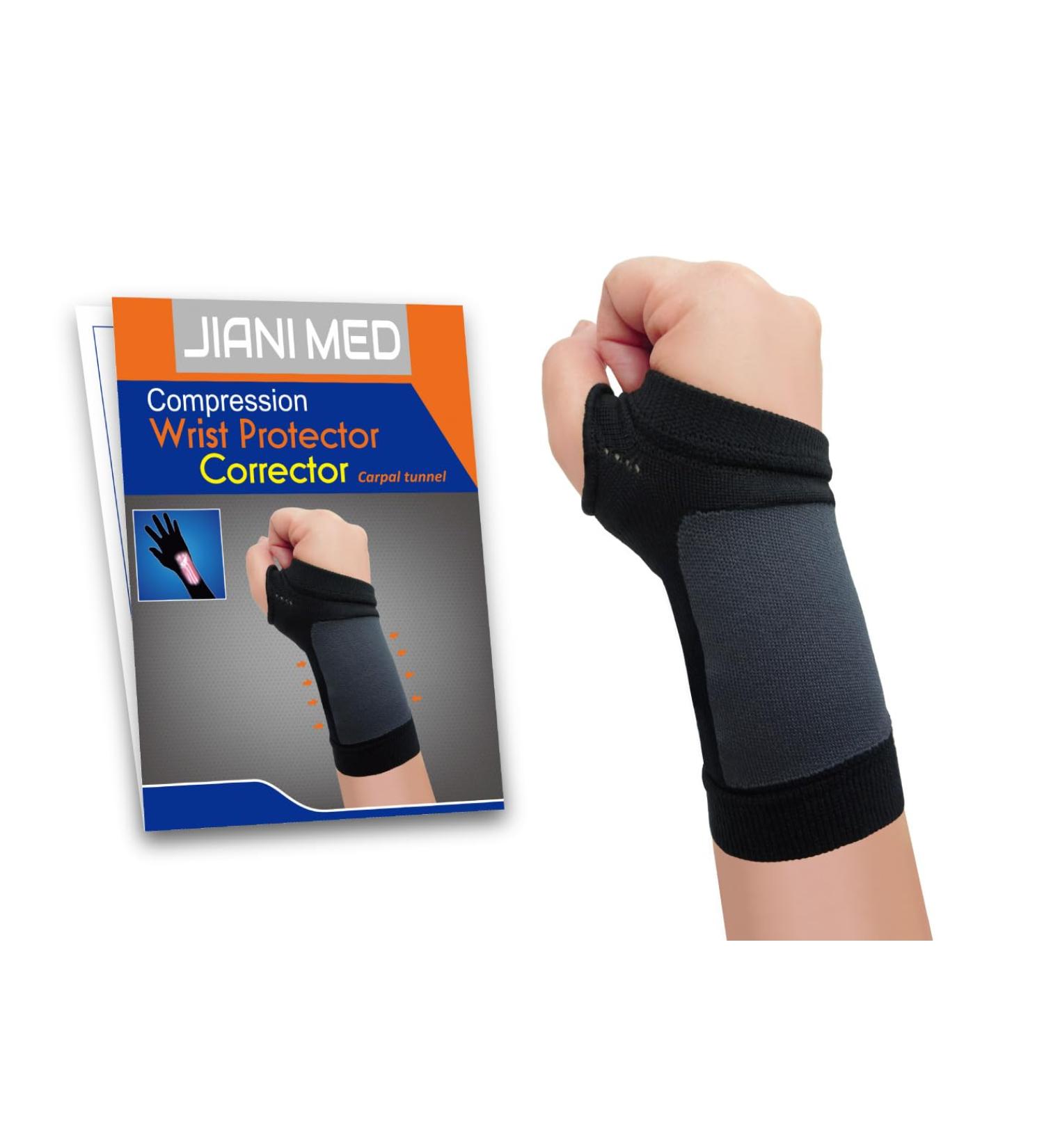 Wrist Protector for Carpal Tunnel & Strains - Compression Support | Taiwan Excellence L/XL Black - Buy Online on GoSupps.com