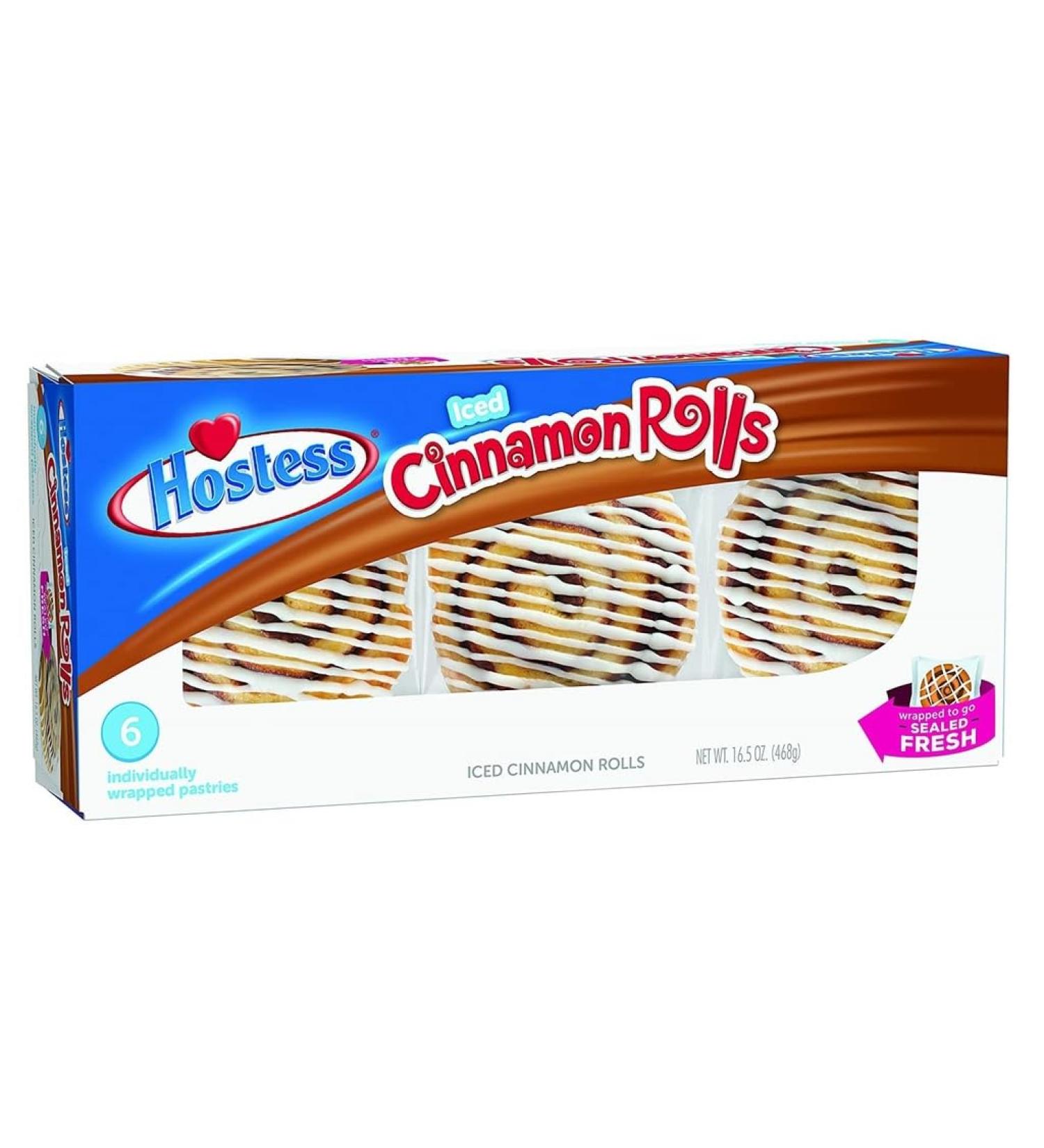 Arbo-Living Hostess Iced Cinnamon Rolls - 6 Pack (468g) | Fresh Baked Dessert Treats for Quick Enjoyment - International Shipping Available! - Buy Online on GoSupps.com