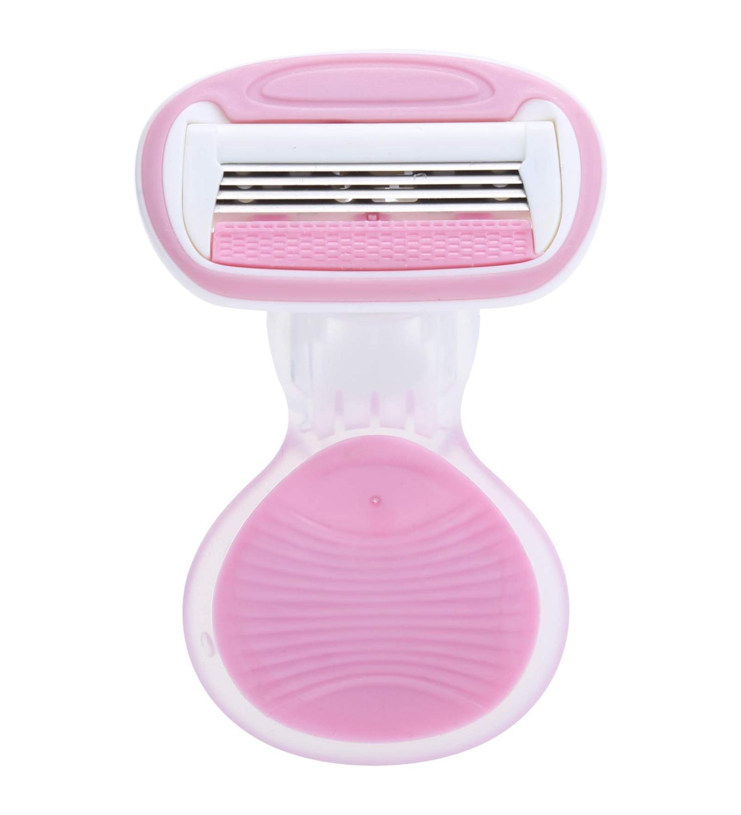 Manual Women's Razor - Washable Full-Body Shaver & Compact Travel Epilator in Pink | Perfect for Armpits Legs & Arms - Buy Online on GoSupps.com